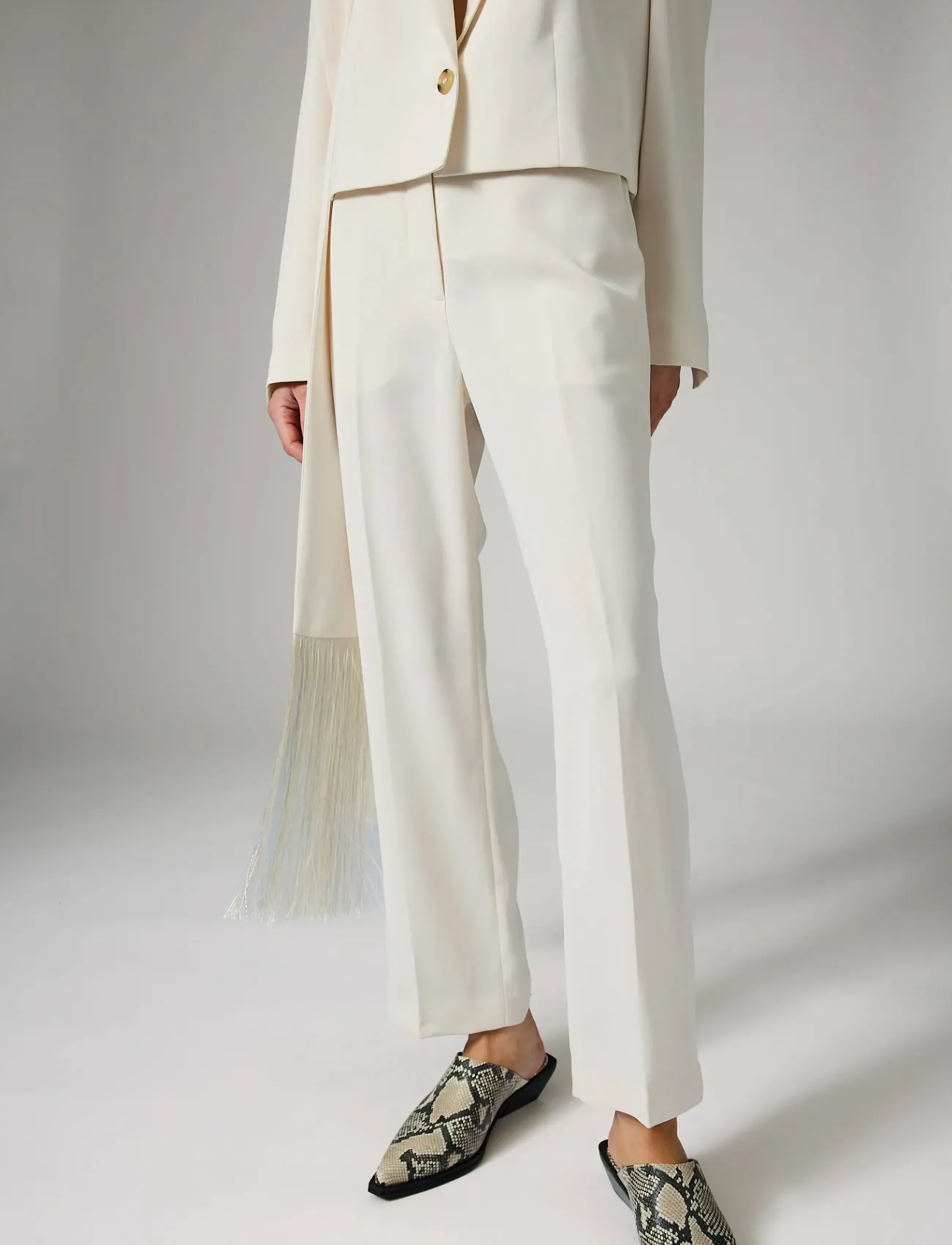 Day Birger et Mikkelsen - Classic Lady - Classic Gabardine - kostymbyxor - ivory shade - 4