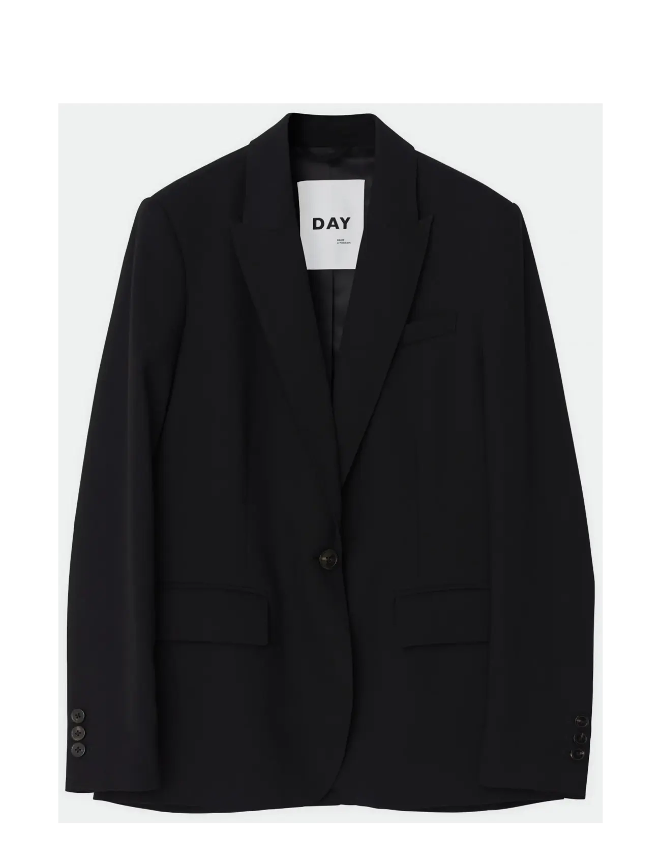 Day Birger et Mikkelsen Hector Classic Gabardine, Kvinder, Enkeltradet Blazer, Sort, Str: 38