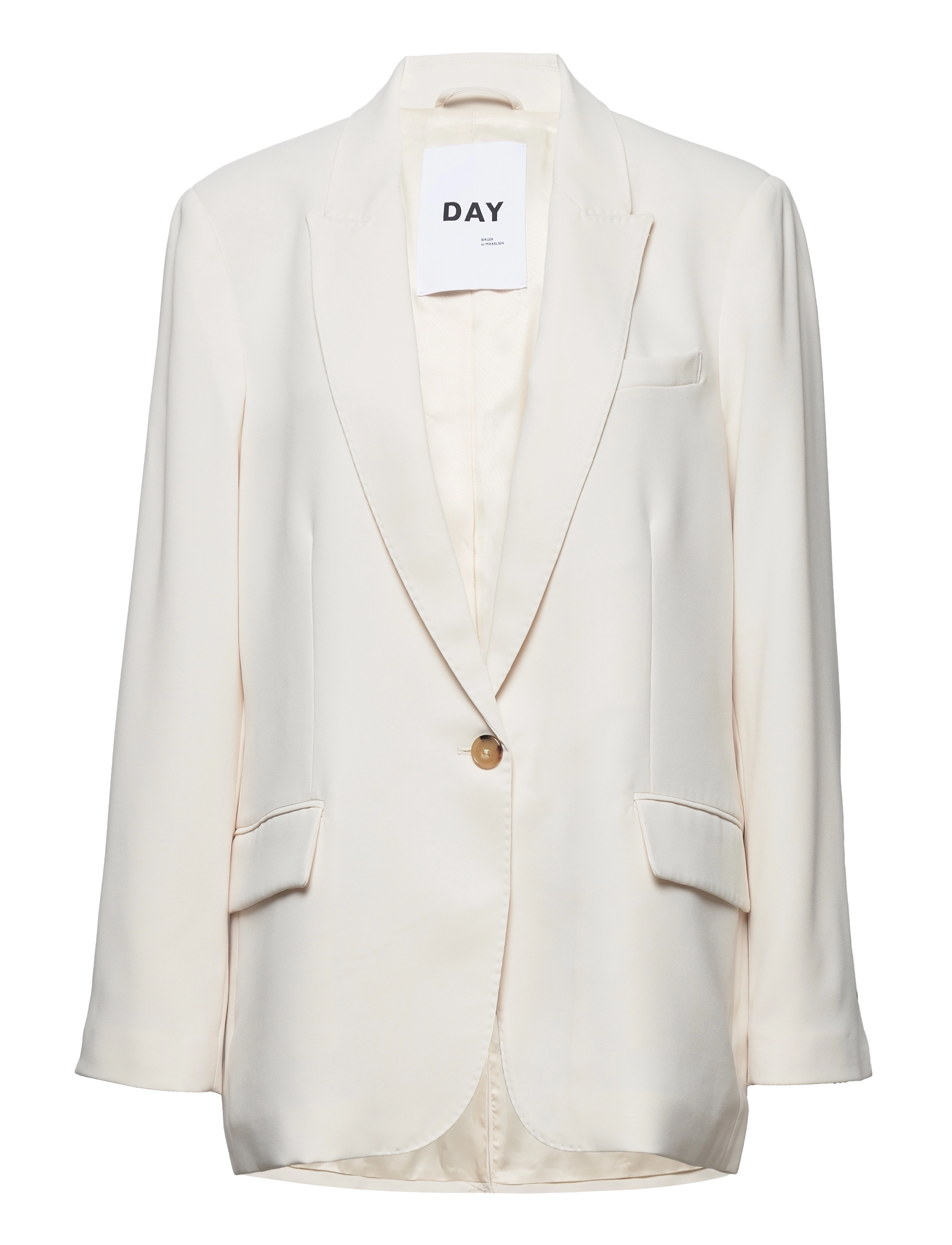 Day Birger et Mikkelsen Hector Classic Gabardine, 36, Blazer, Creme - Single Breasted Frauen