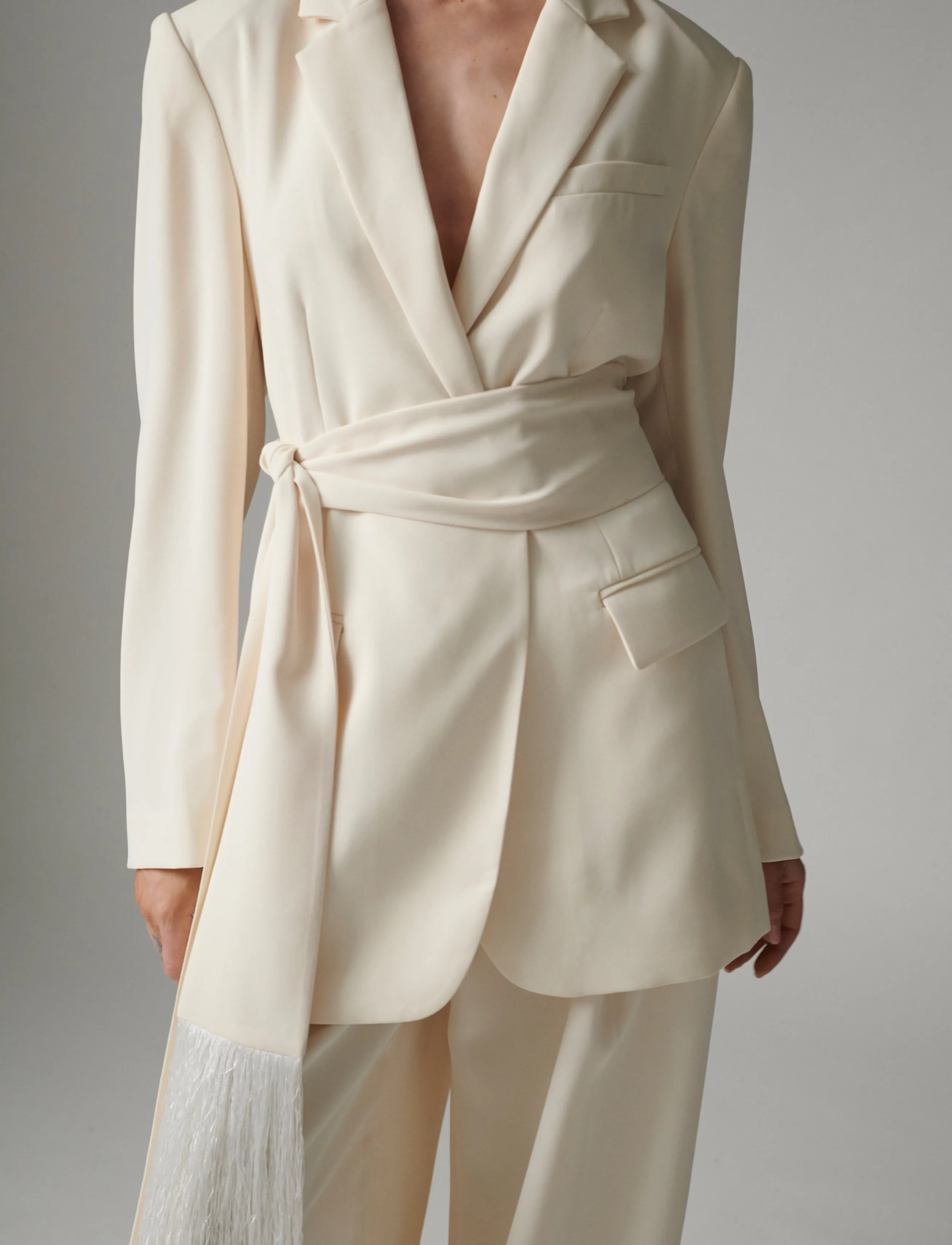 Day Birger et Mikkelsen - Hector - Classic Gabardine - enkelknäppta kavajer - ivory shade - 5