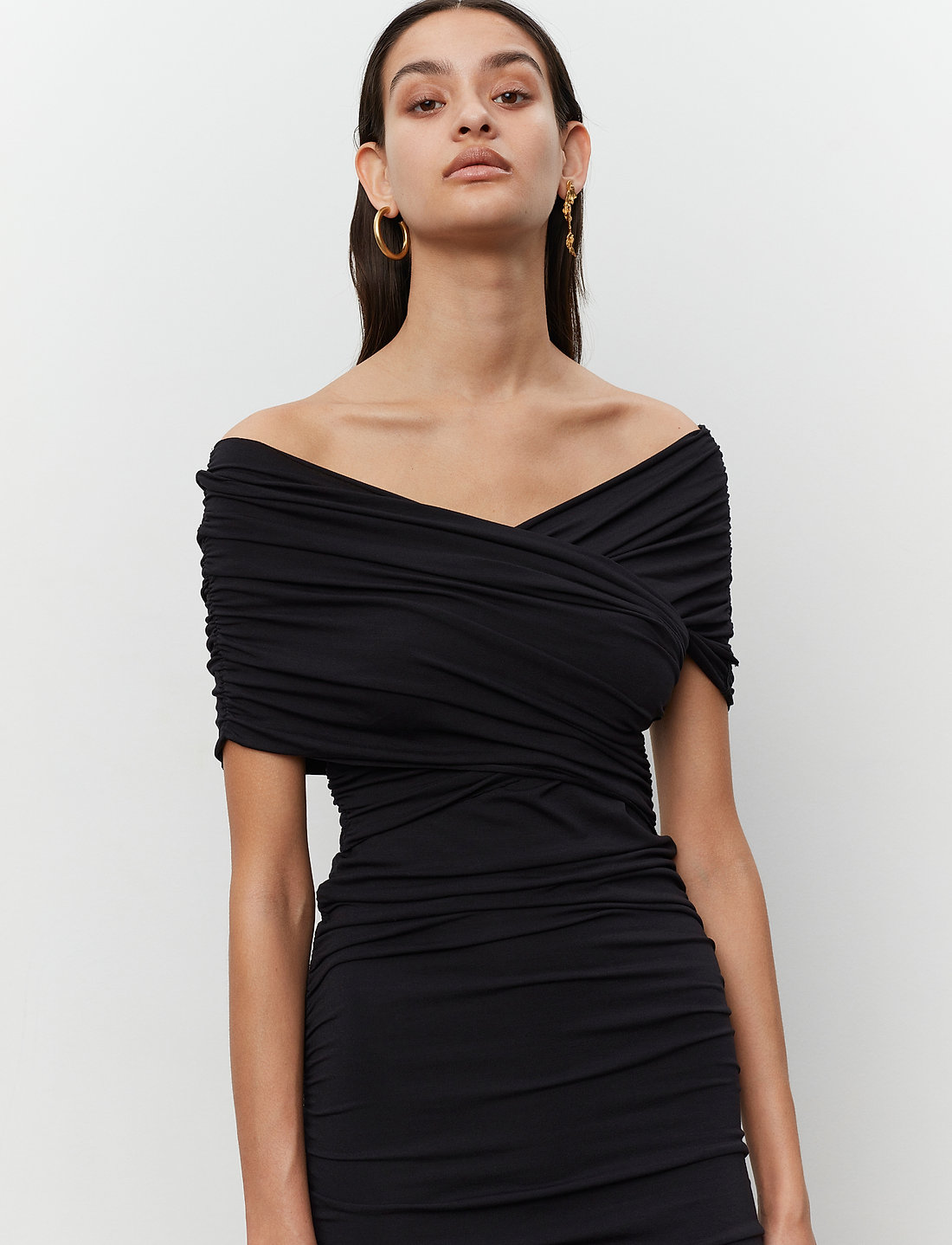 Day Birger et Mikkelsen - Margot - Wrap Jersey - cocktailklänningar - black - 5