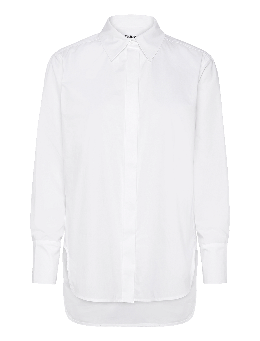 Day Birger et Mikkelsen - Christiane - Solid Cotton RD - pitkähihaiset kauluspaidat - bright white - 1