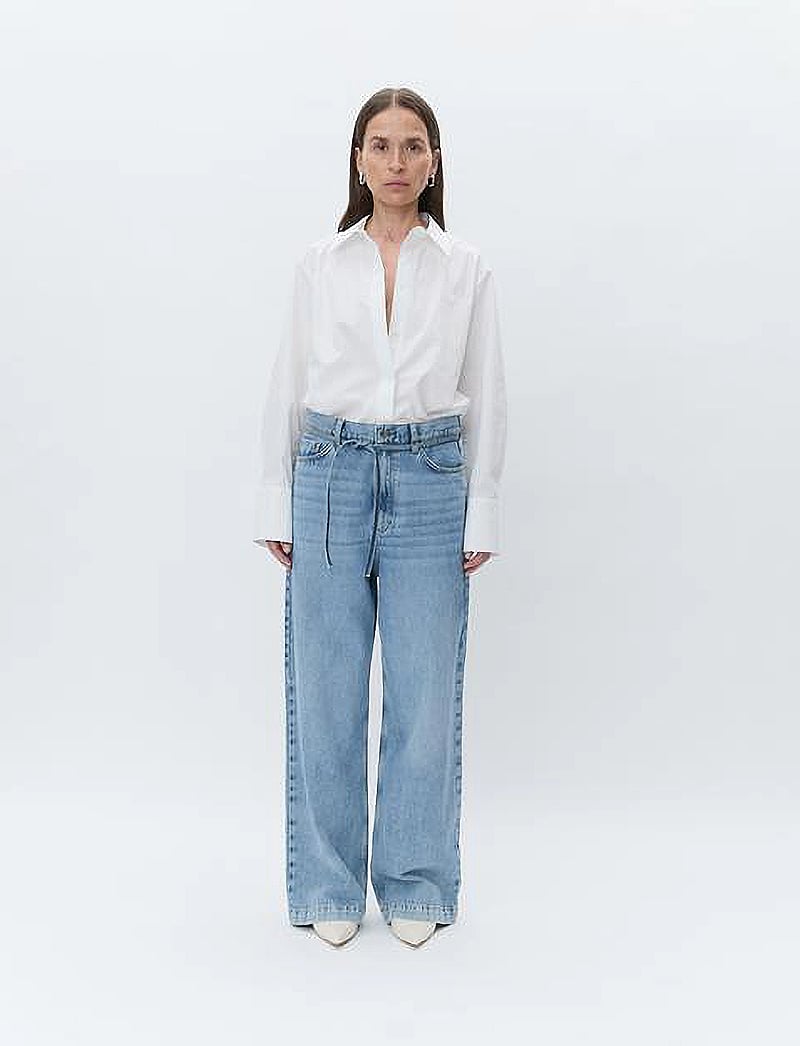 Day Birger et Mikkelsen - Christiane - Solid Cotton RD - långärmade skjortor - bright white - 0