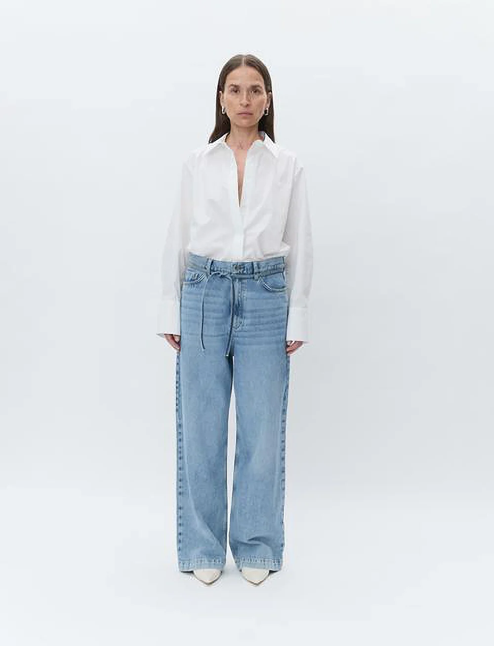 Day Birger et Mikkelsen - Christiane - Solid Cotton RD - denimskjorter - bright white - 0