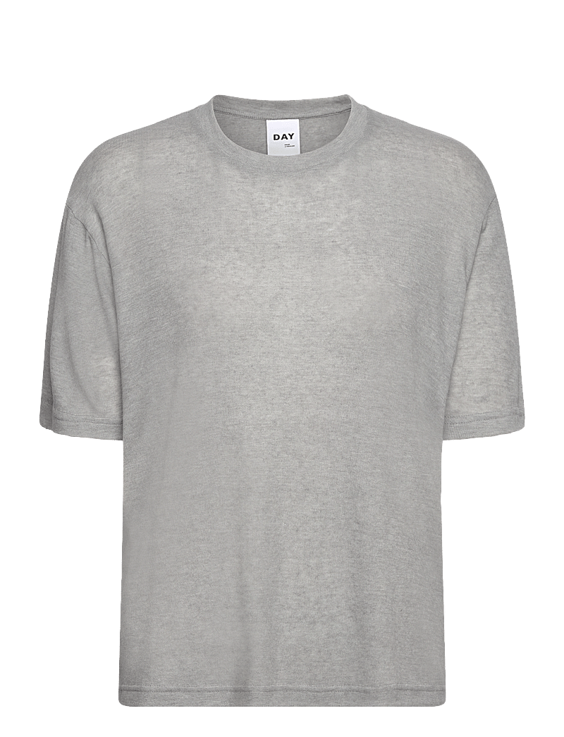 Day Birger et Mikkelsen - Parry - Soft Wool - t-shirts - medium grey melange - 1