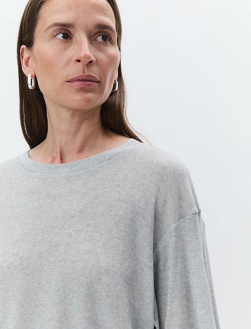 Day Birger et Mikkelsen - Parry - Soft Wool - t-shirts - medium grey melange - 5