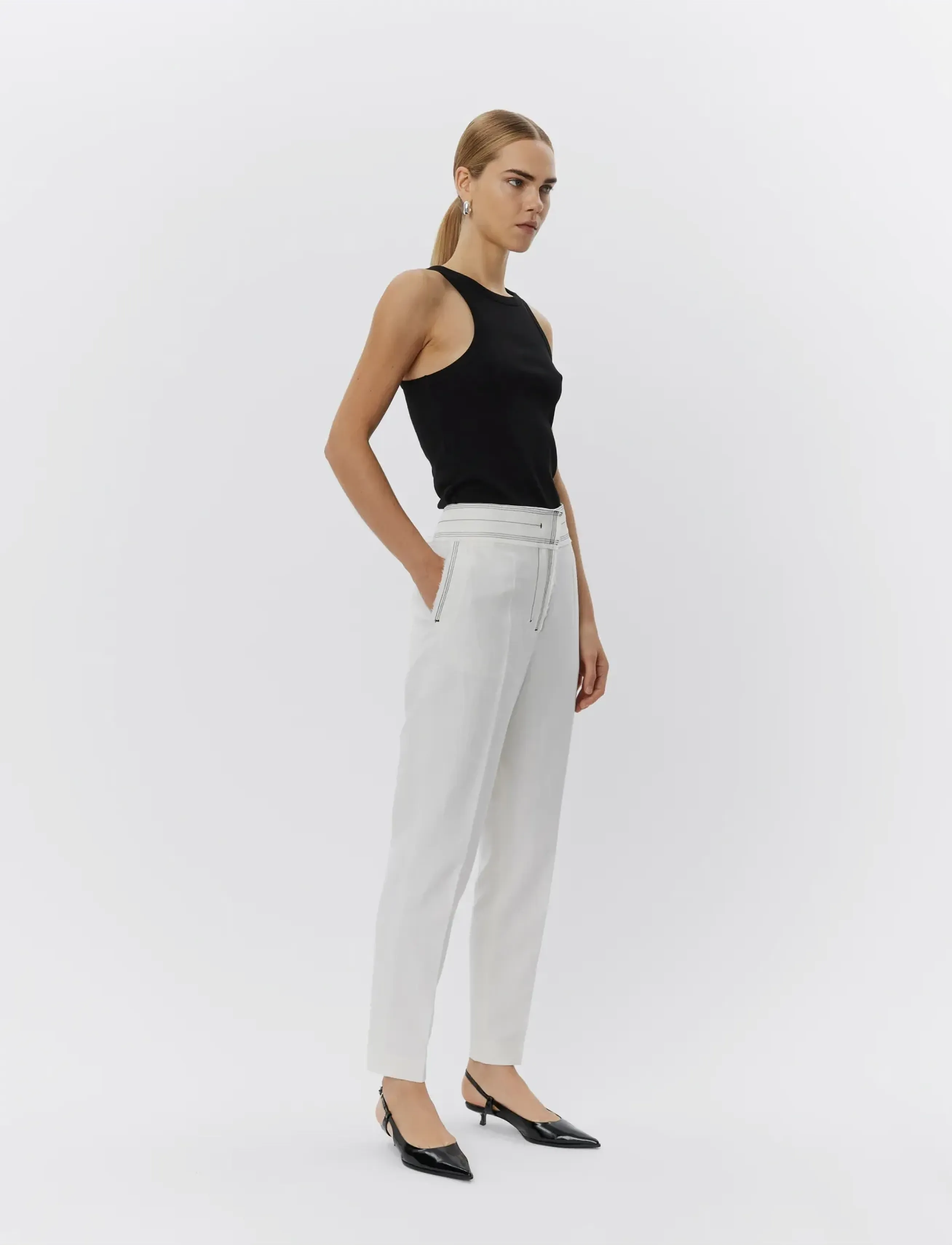 Day Birger et Mikkelsen - Alisson - Classic Rib RD - linnen - black - 4