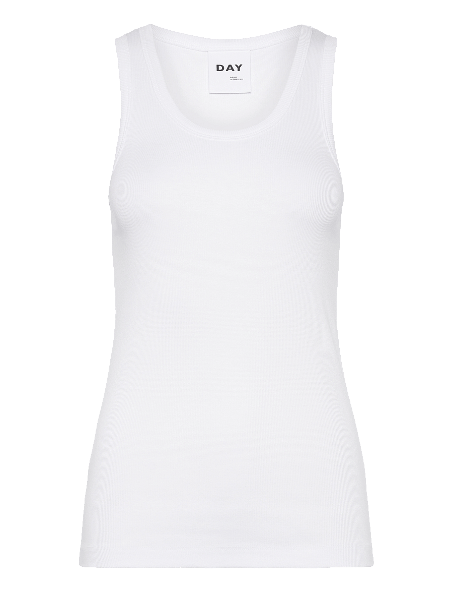 Day Birger et Mikkelsen - Camilo - Classic Rib RD - Ärmellose tops - bright white - 1