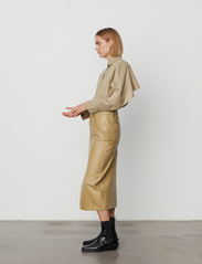 Day Birger et Mikkelsen - Ben - Lamb Croco - leather skirts - khaki - 3
