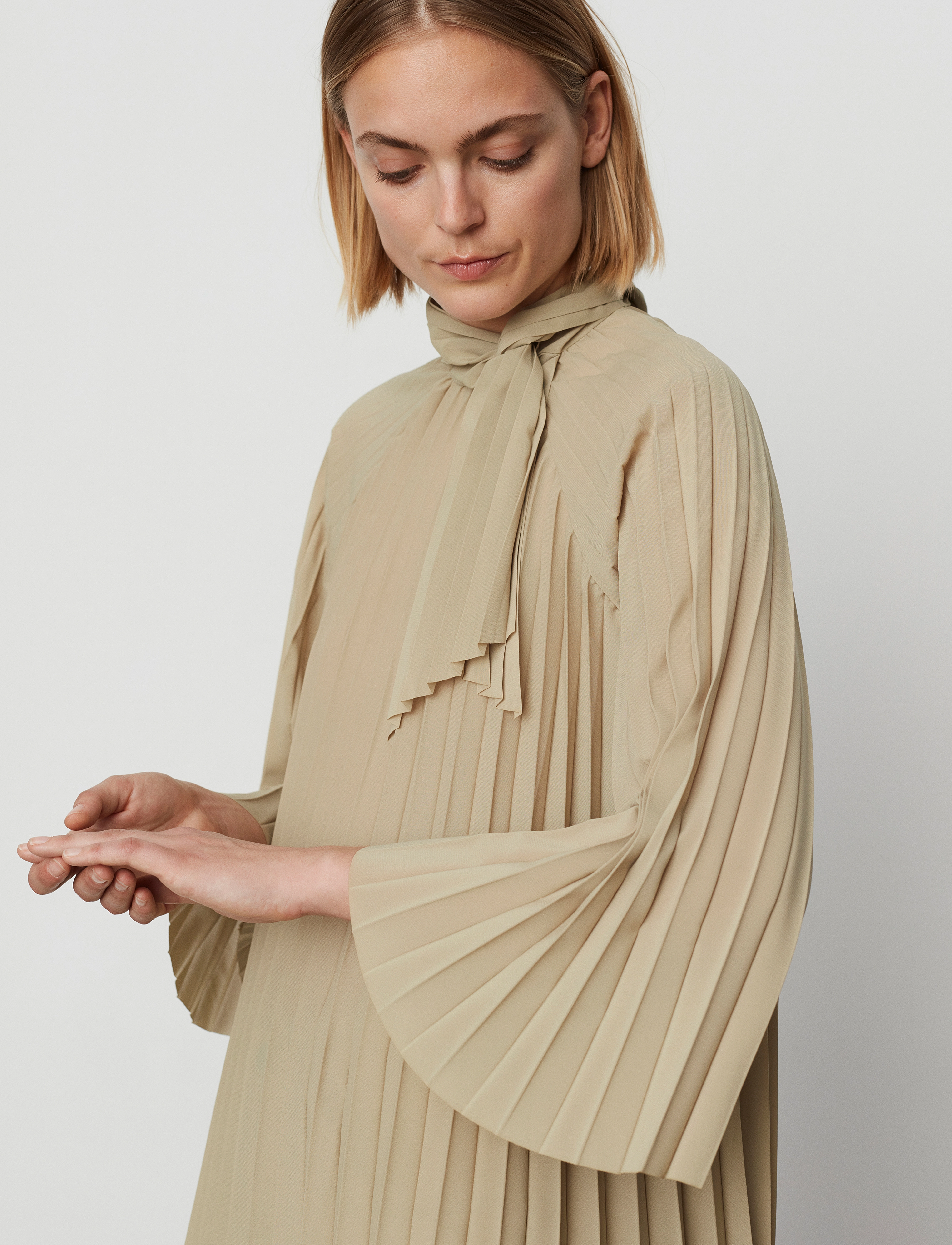 Day Birger et Mikkelsen - Calvin - Solid Plissé - tunics - light khaki beige - 5