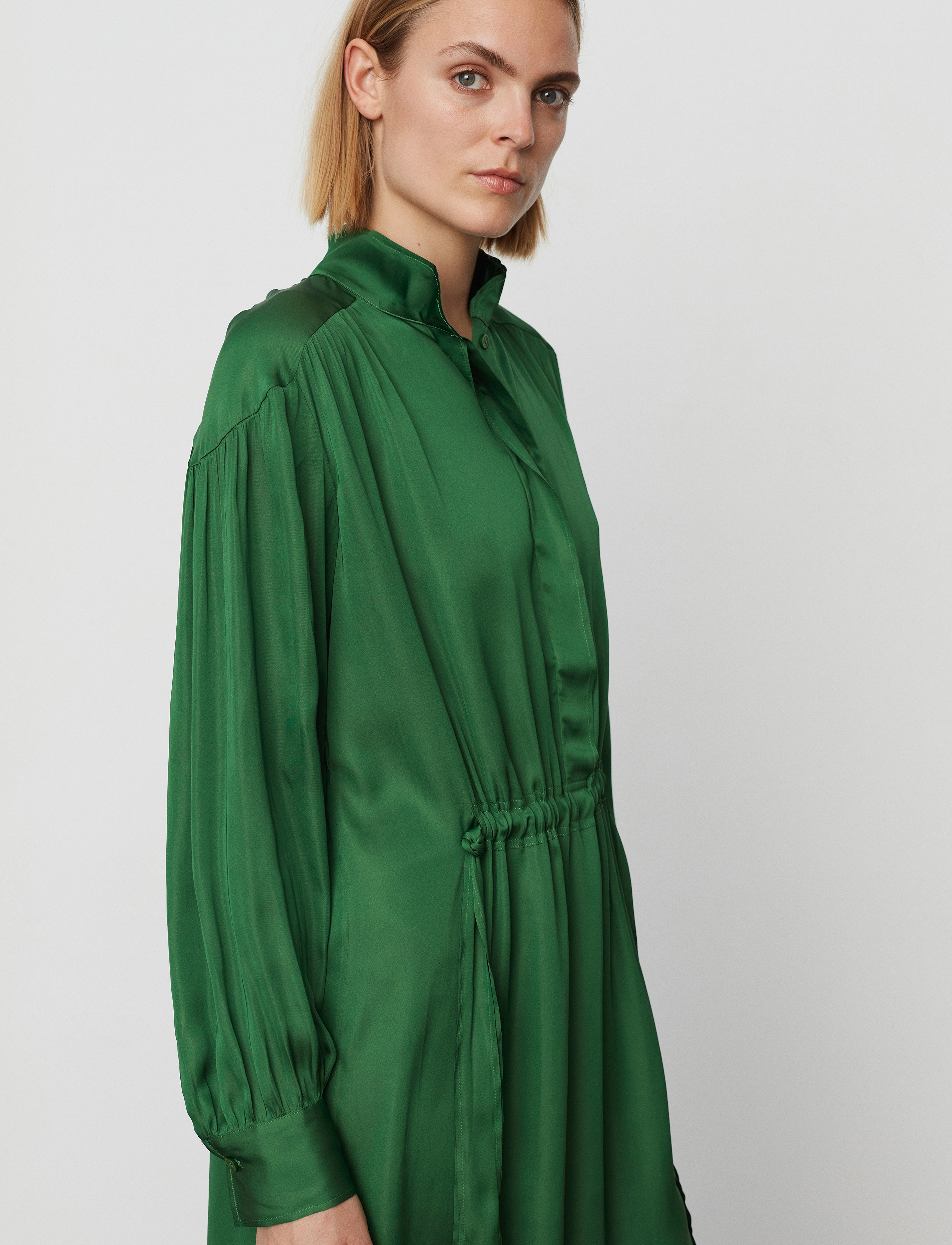 Day Birger et Mikkelsen - Camille - Modern Drape - midikleider - basil green - 5