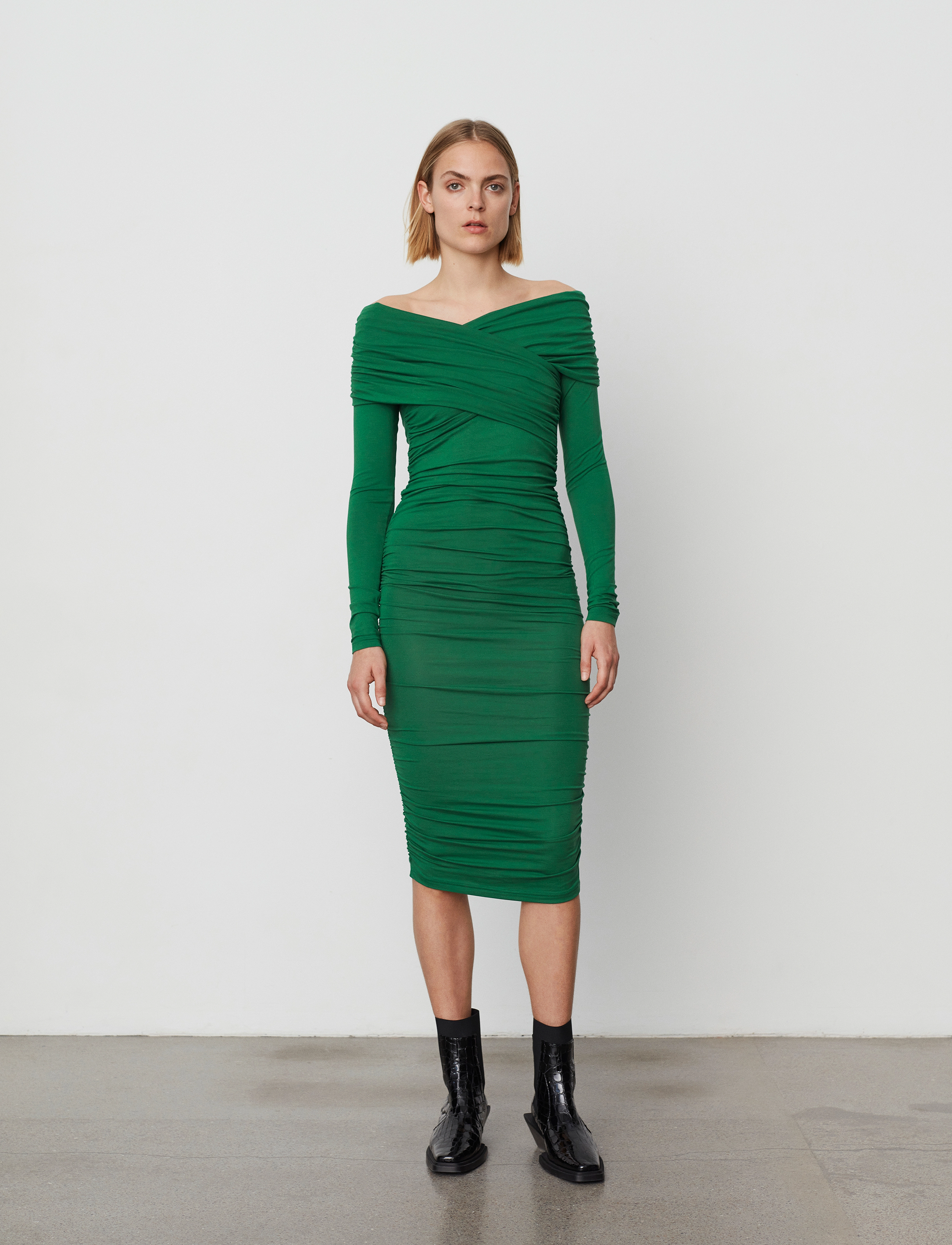 Day Birger et Mikkelsen - Cillian - Wrap Jersey - basil green - 3