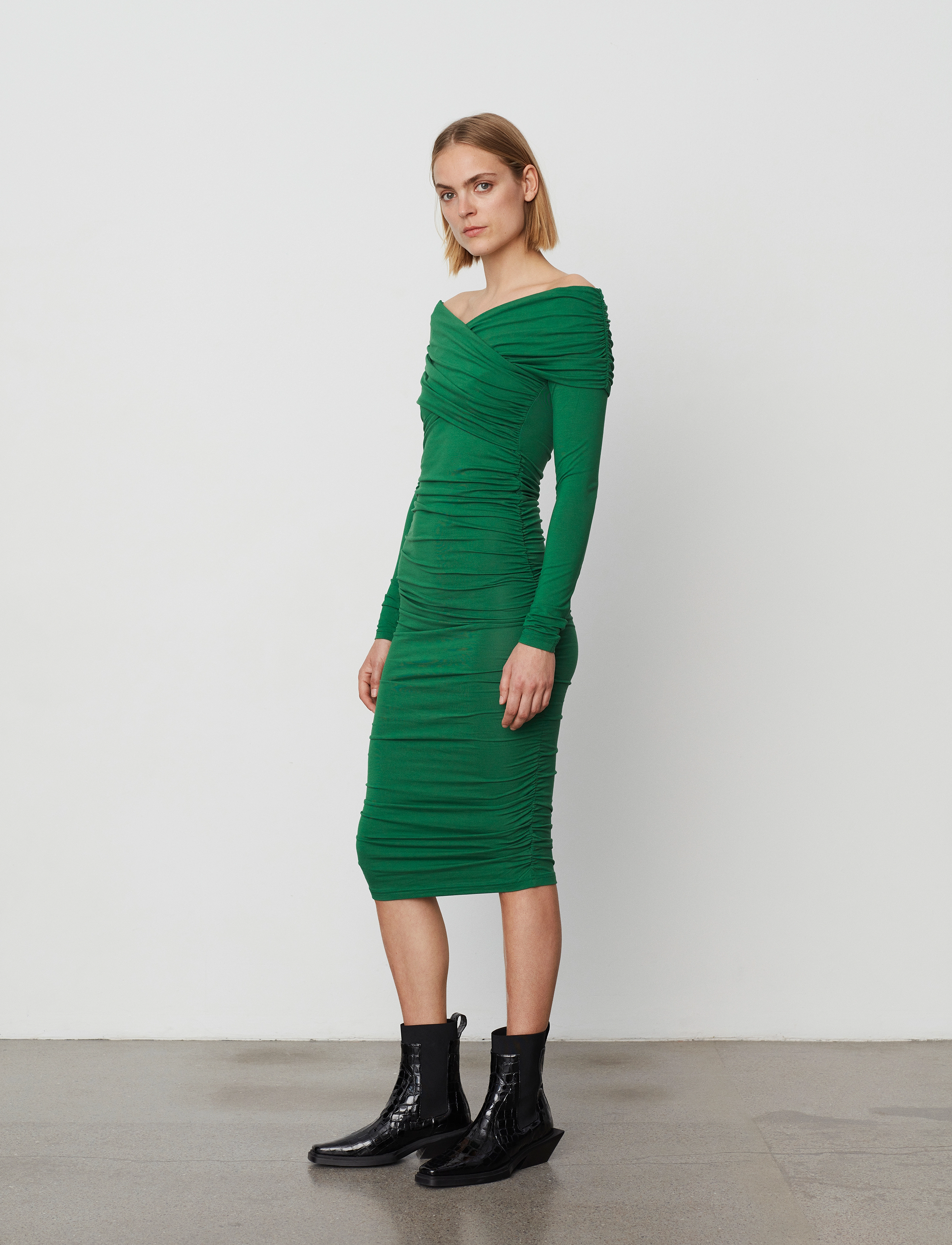 Day Birger et Mikkelsen - Cillian - Wrap Jersey - basil green - 4