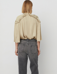 Day Birger et Mikkelsen - Mateo - Modern Drape - long-sleeved blouses - light khaki beige - 4