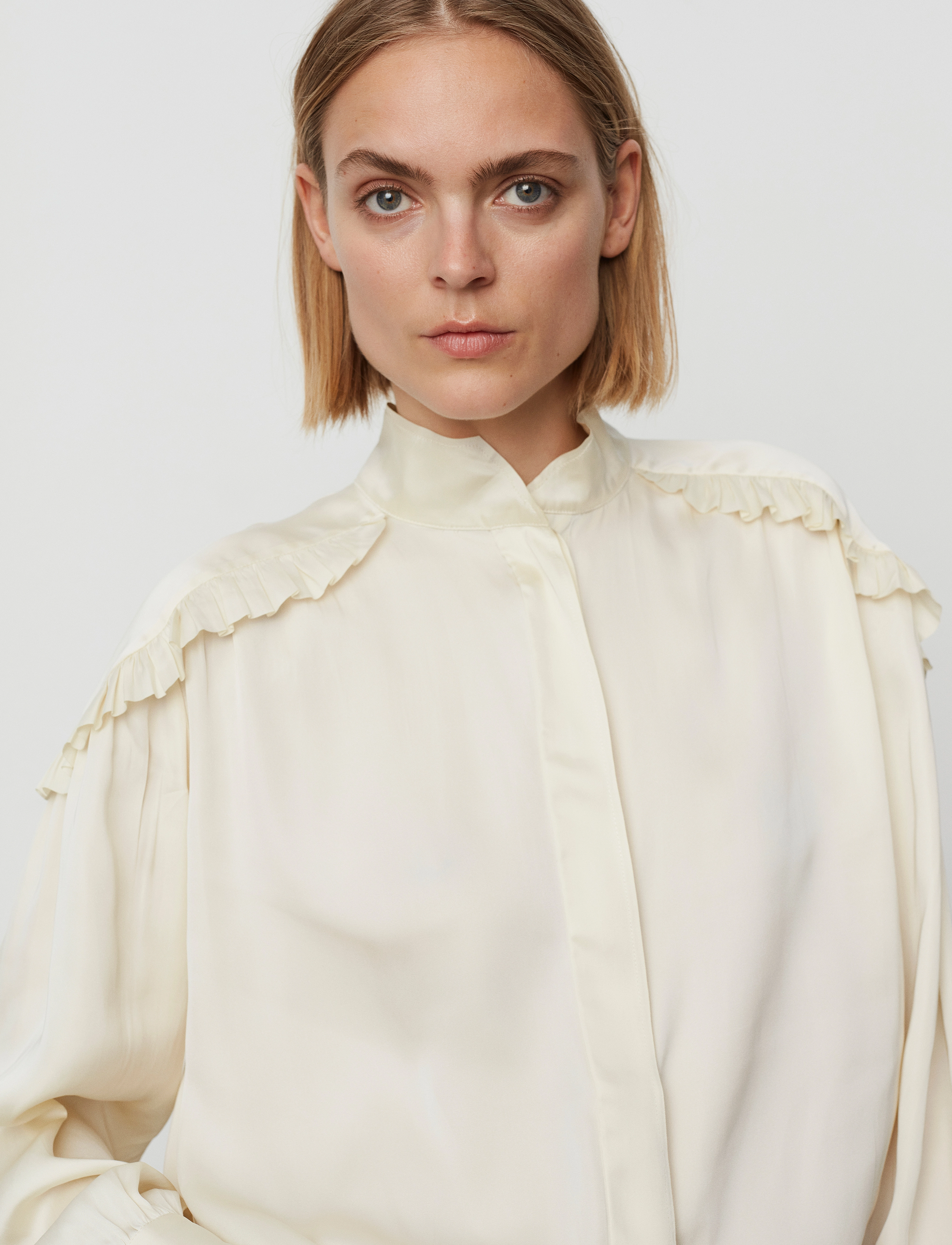 Day Birger et Mikkelsen - Courtney - Modern Drape - langärmlige blusen - cloud cream - 4