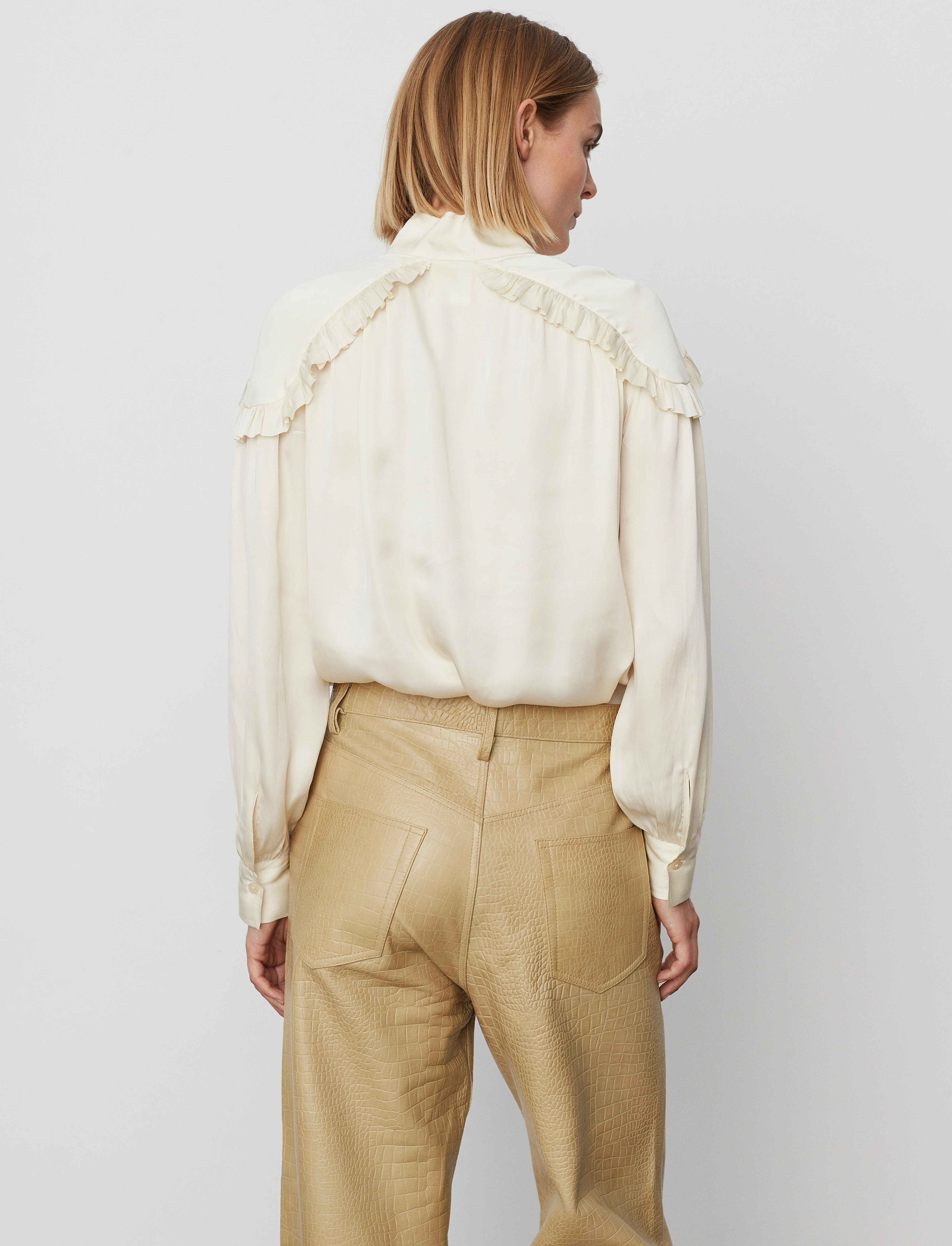 Day Birger et Mikkelsen - Courtney - Modern Drape - langärmlige blusen - cloud cream - 5