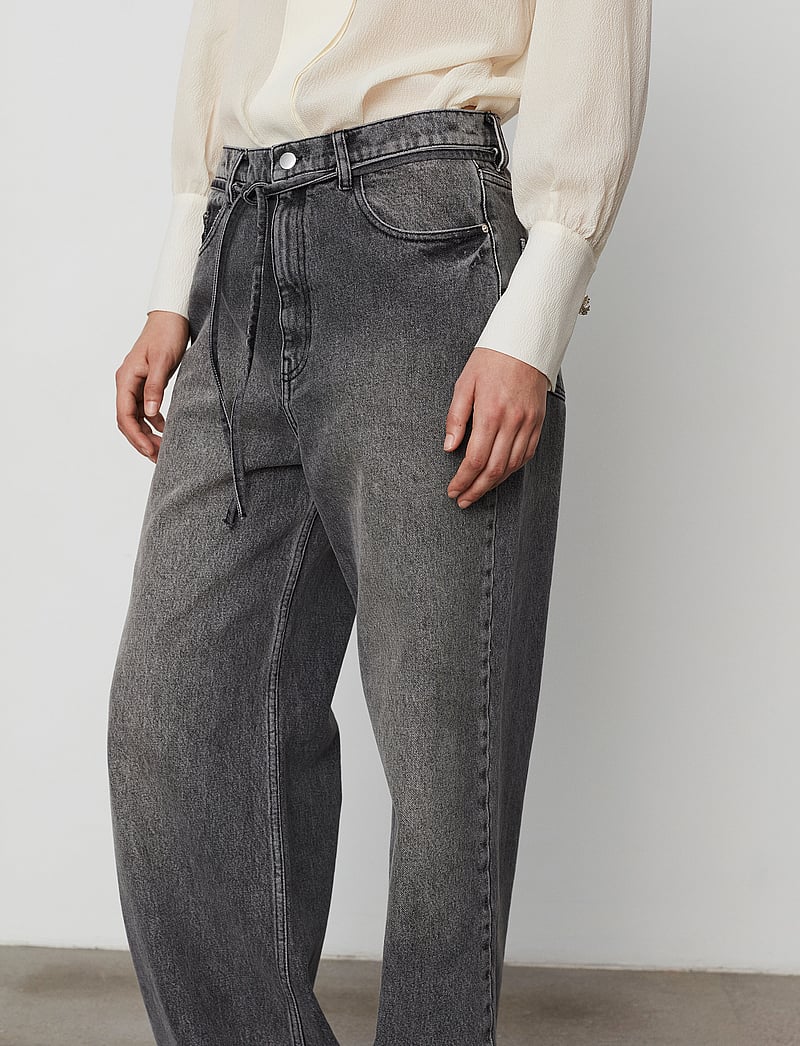 Day Birger et Mikkelsen - Elijah - Wonderful Denim - hosen mit weitem bein - black - 5