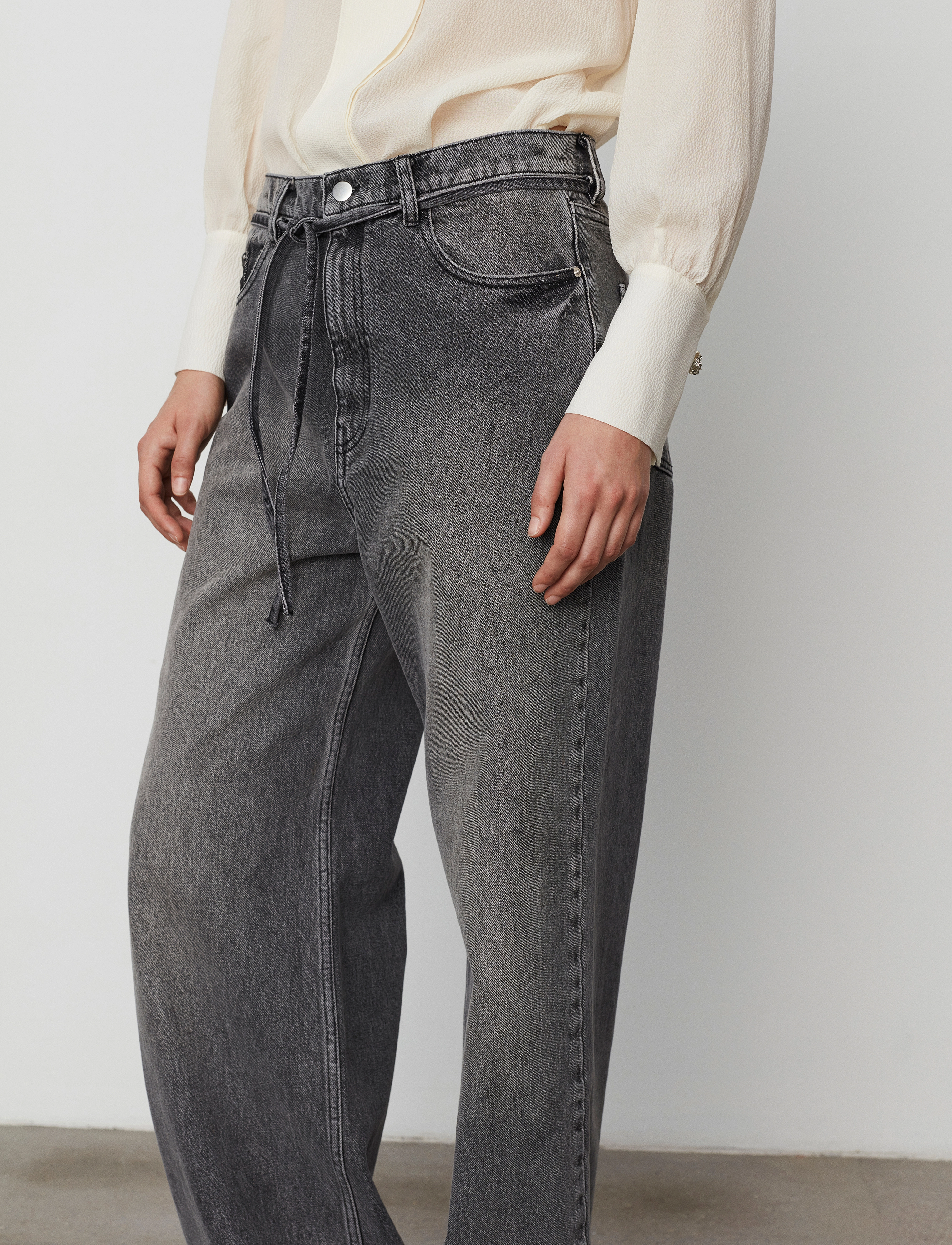 Day Birger et Mikkelsen - Elijah - Wonderful Denim - džinsi ar platām starām - black - 5