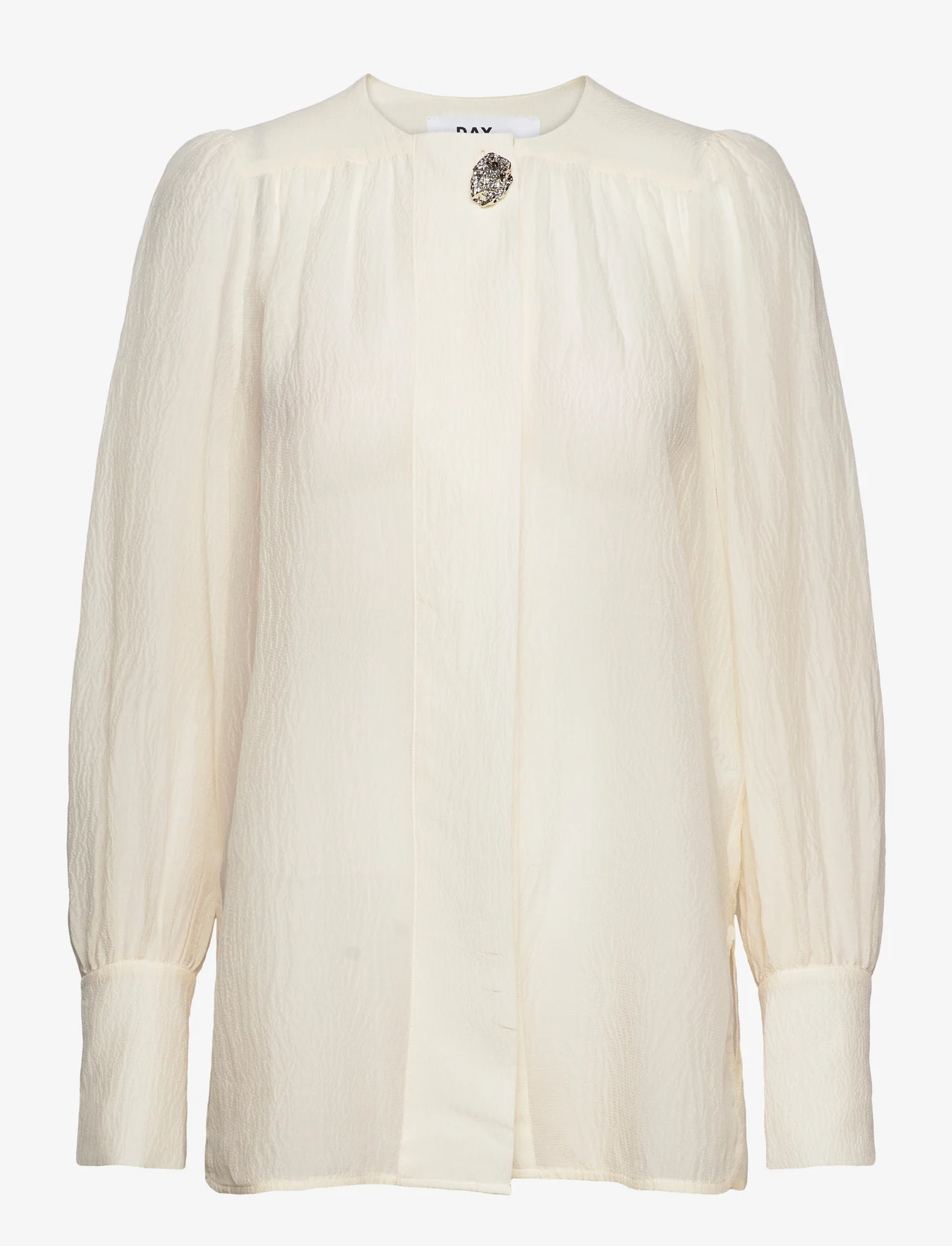 Day Birger et Mikkelsen - Logan - Cotton Silk Texture - long-sleeved blouses - vanilla ice - 0