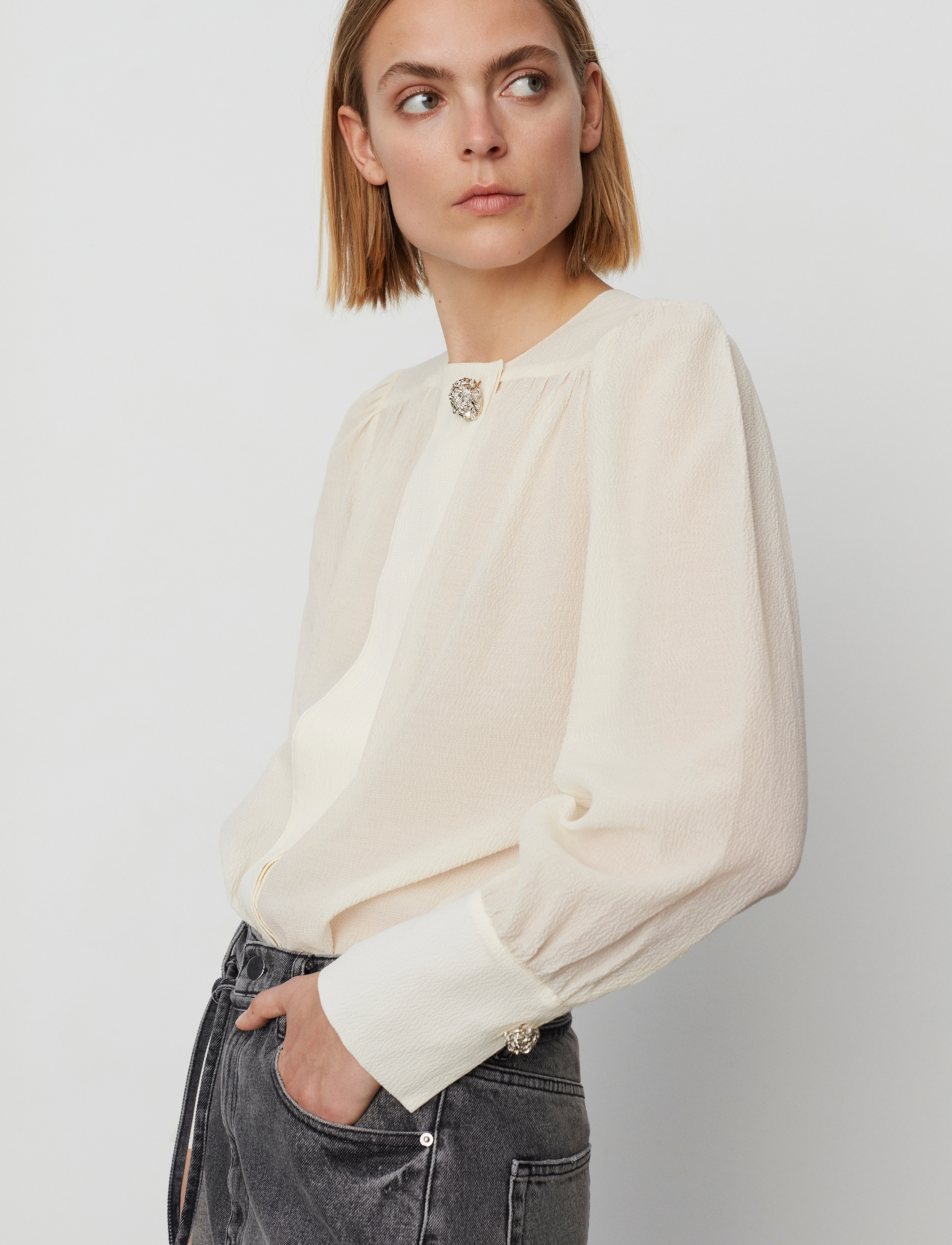 Day Birger et Mikkelsen - Logan - Cotton Silk Texture - vanilla ice - 5