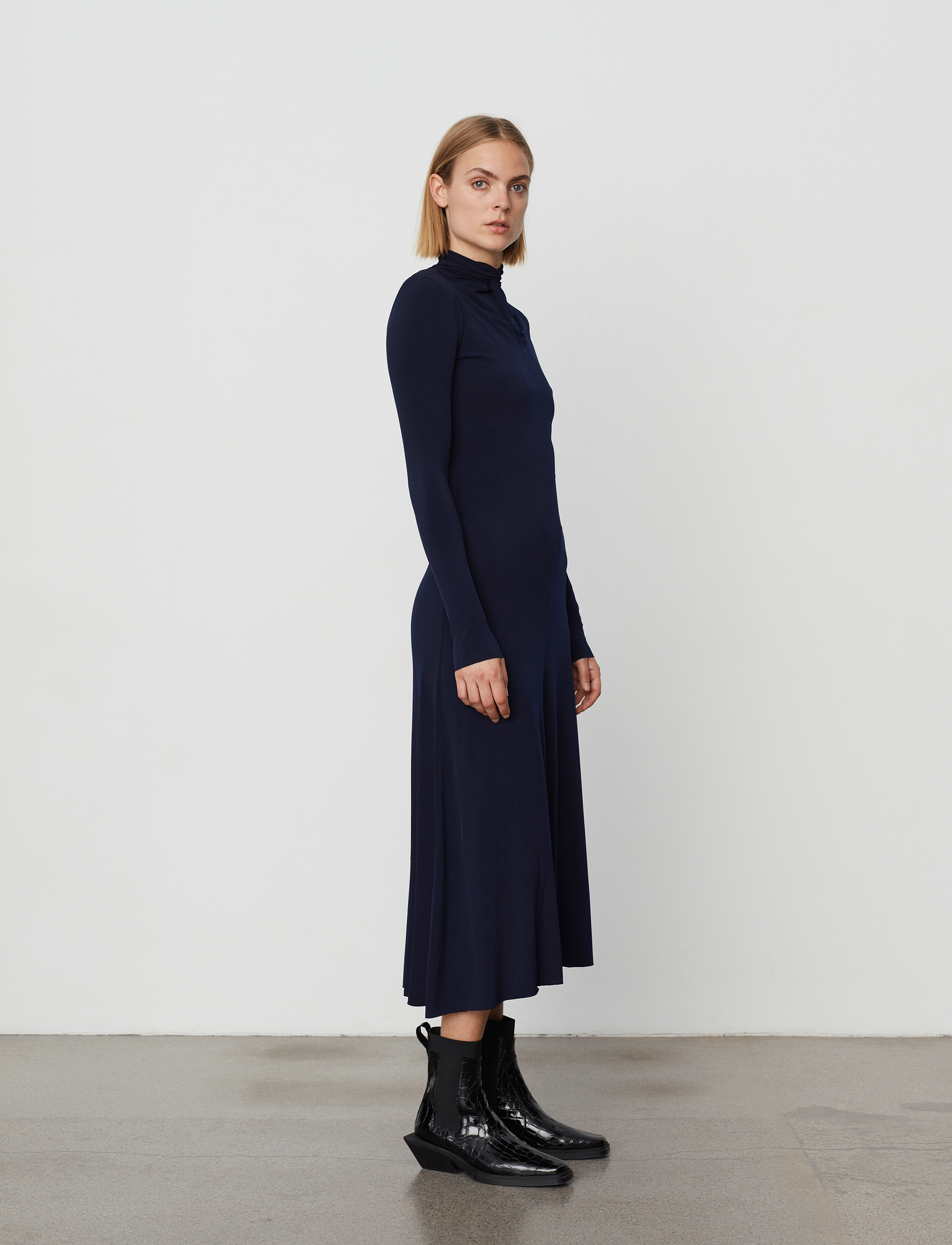 Day Birger et Mikkelsen - Lucille - Delicate Stretch - midi kjoler - total eclipse - 3