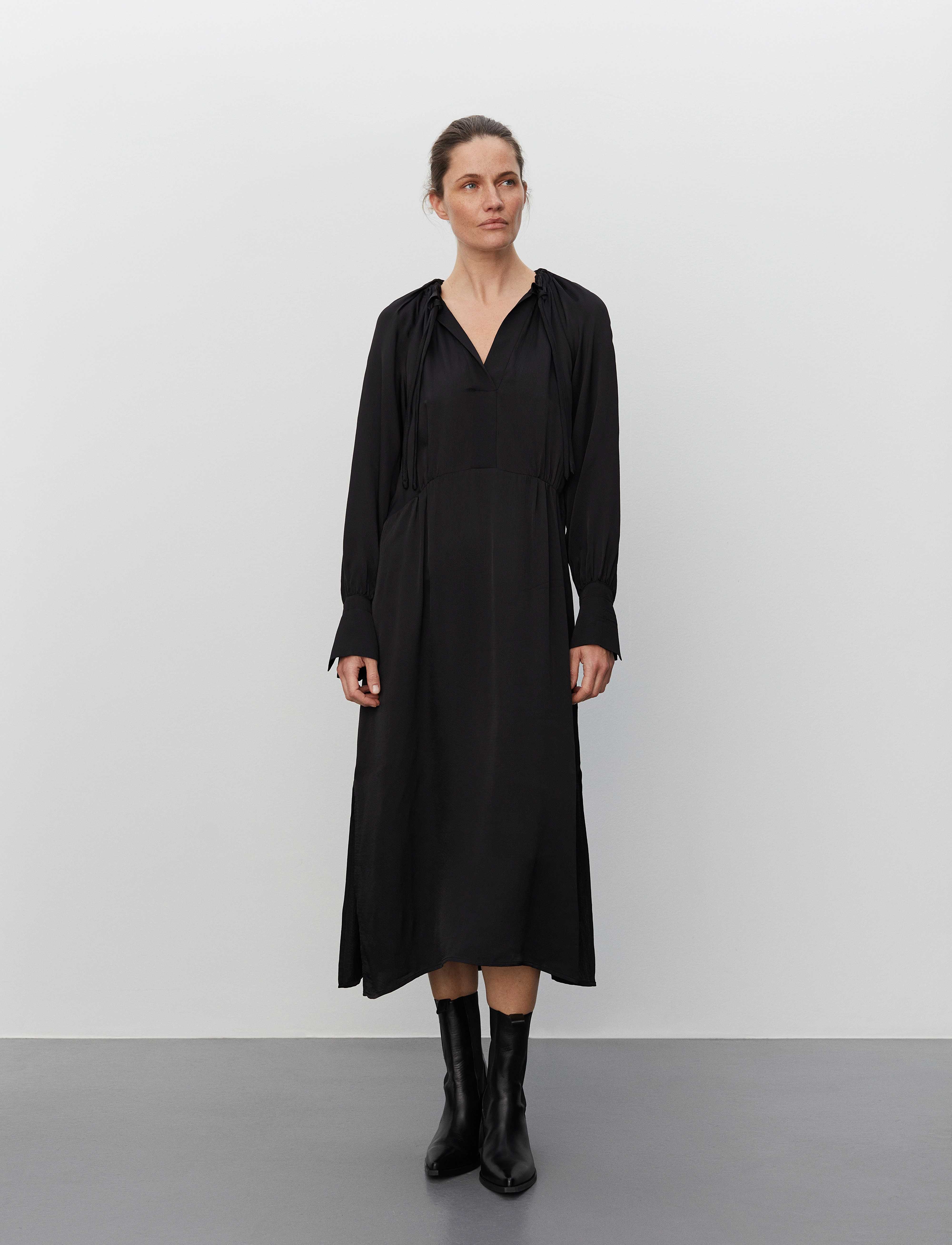 Day Birger et Mikkelsen Sage - Fluid Texture - Tøj - BLACK / black