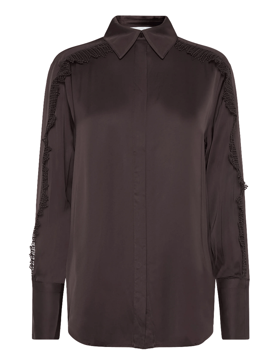 Day Birger et Mikkelsen - DAYMola - Silky Touch - langärmelige blusen - ganache - 1