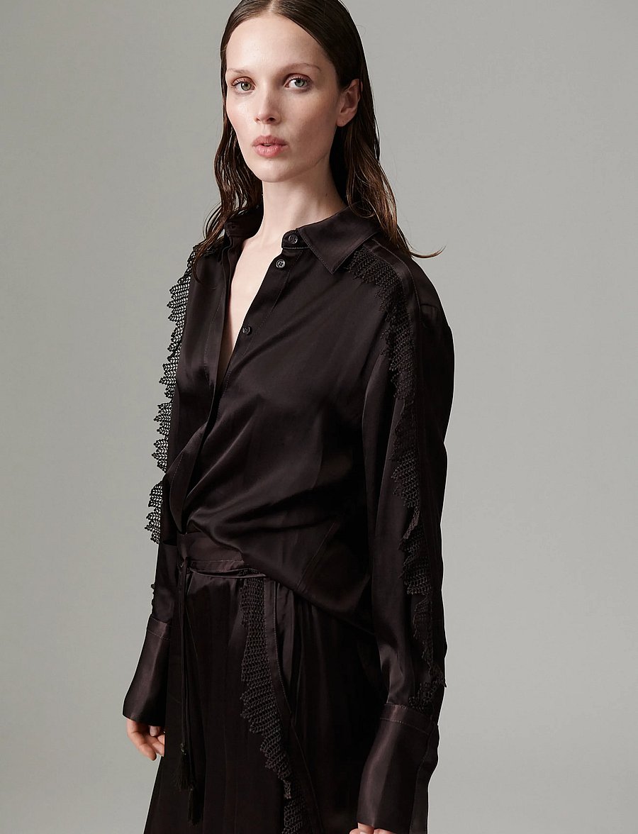 Day Birger et Mikkelsen - DAYMola - Silky Touch - langärmelige blusen - ganache - 0