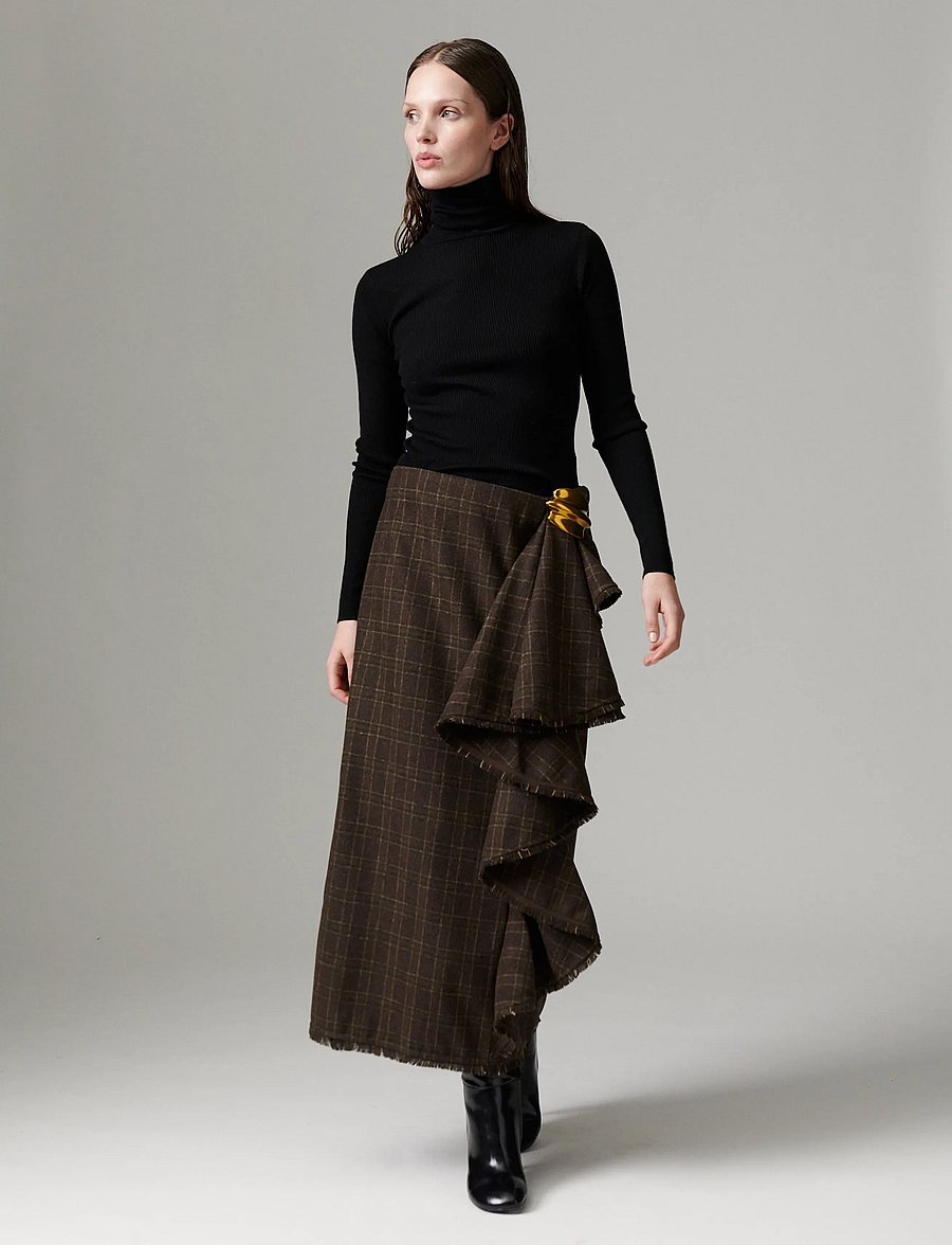 Day Birger et Mikkelsen - DAYTima - Flanello - midi kjolar - brown check - 4