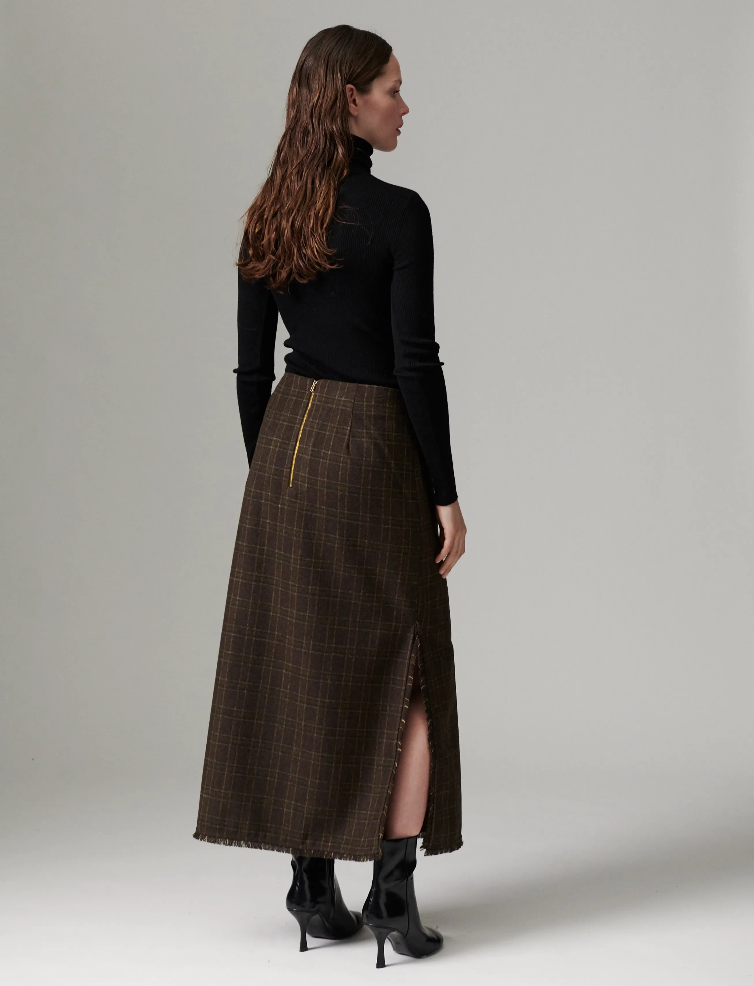 Day Birger et Mikkelsen - DAYTima - Flanello - midi kjolar - brown check - 5