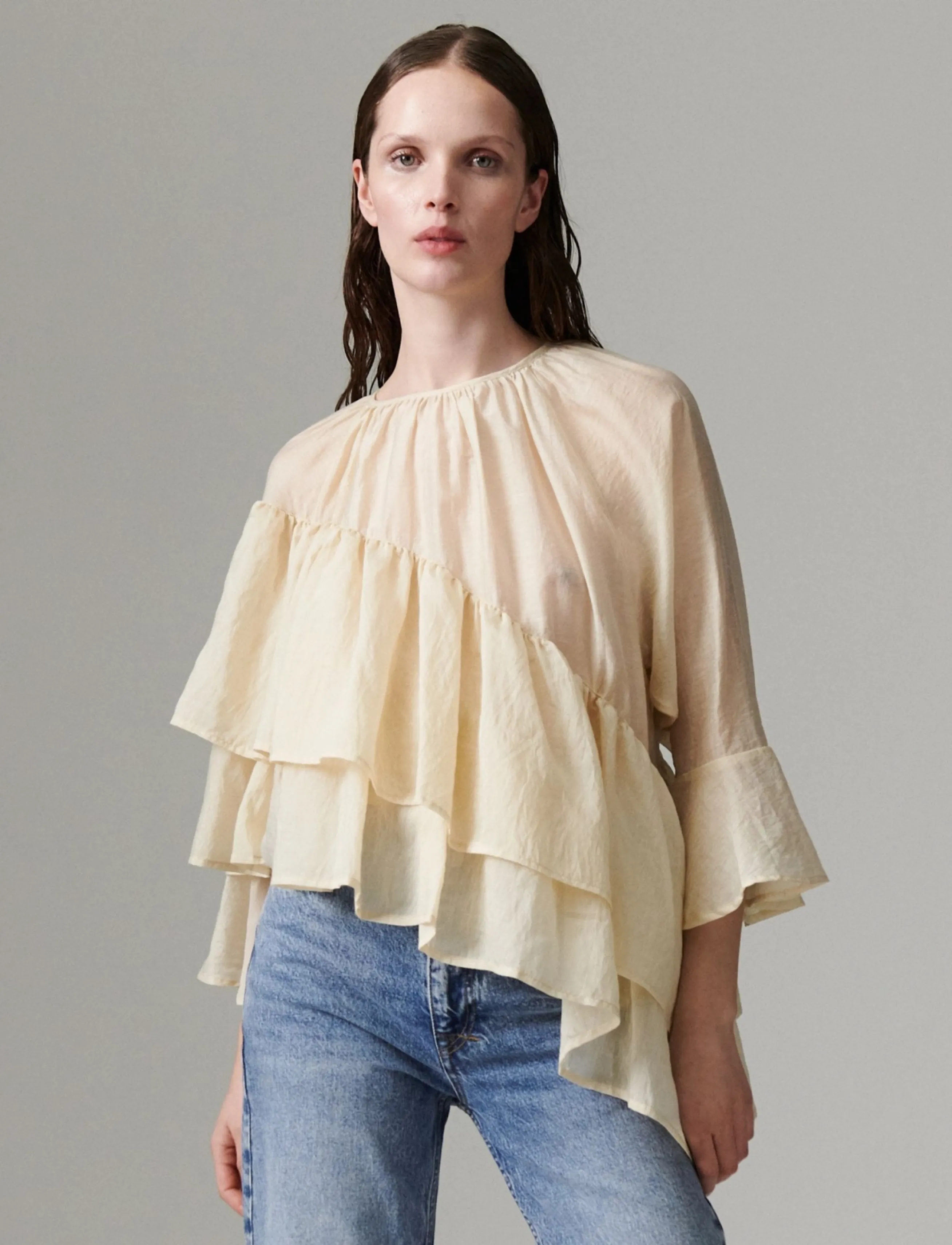 Day Birger et Mikkelsen - DAYToro - Linen Tento - trekvartærmede bluser - brown rice - 5
