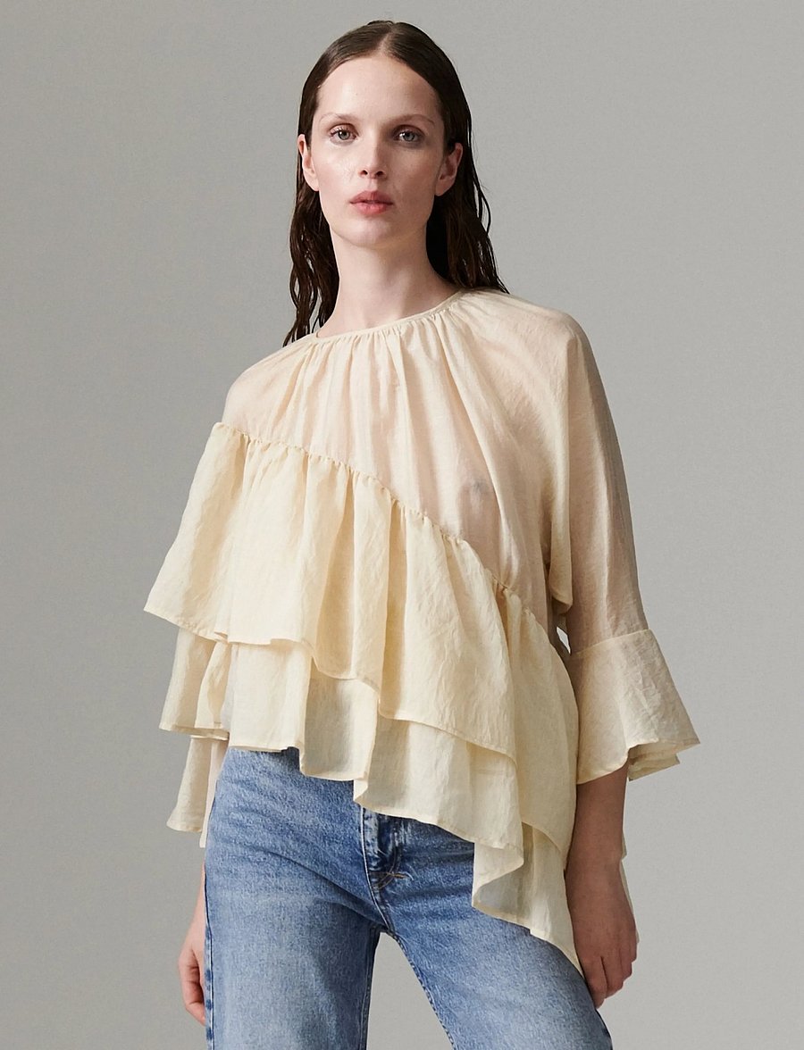 Day Birger et Mikkelsen - DAYToro - Linen Tento - trekvartærmede bluser - brown rice - 5