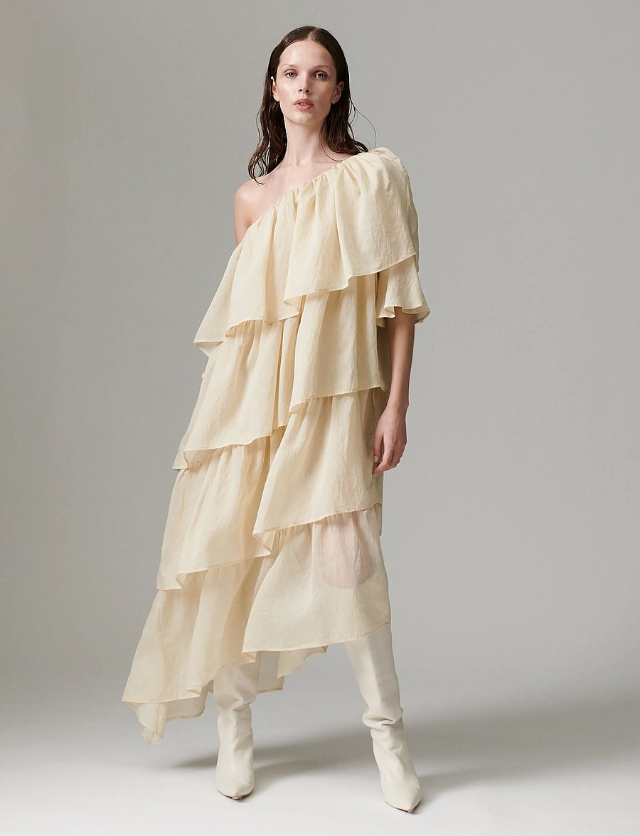 Day Birger et Mikkelsen - DAYTobba - Linen Tento - sommerkjoler - brown rice - 0