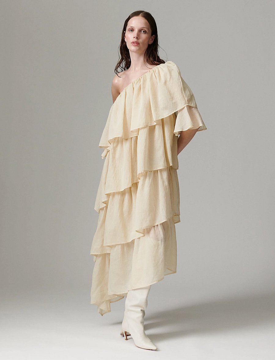 Day Birger et Mikkelsen - DAYTobba - Linen Tento - sommerkjoler - brown rice - 3