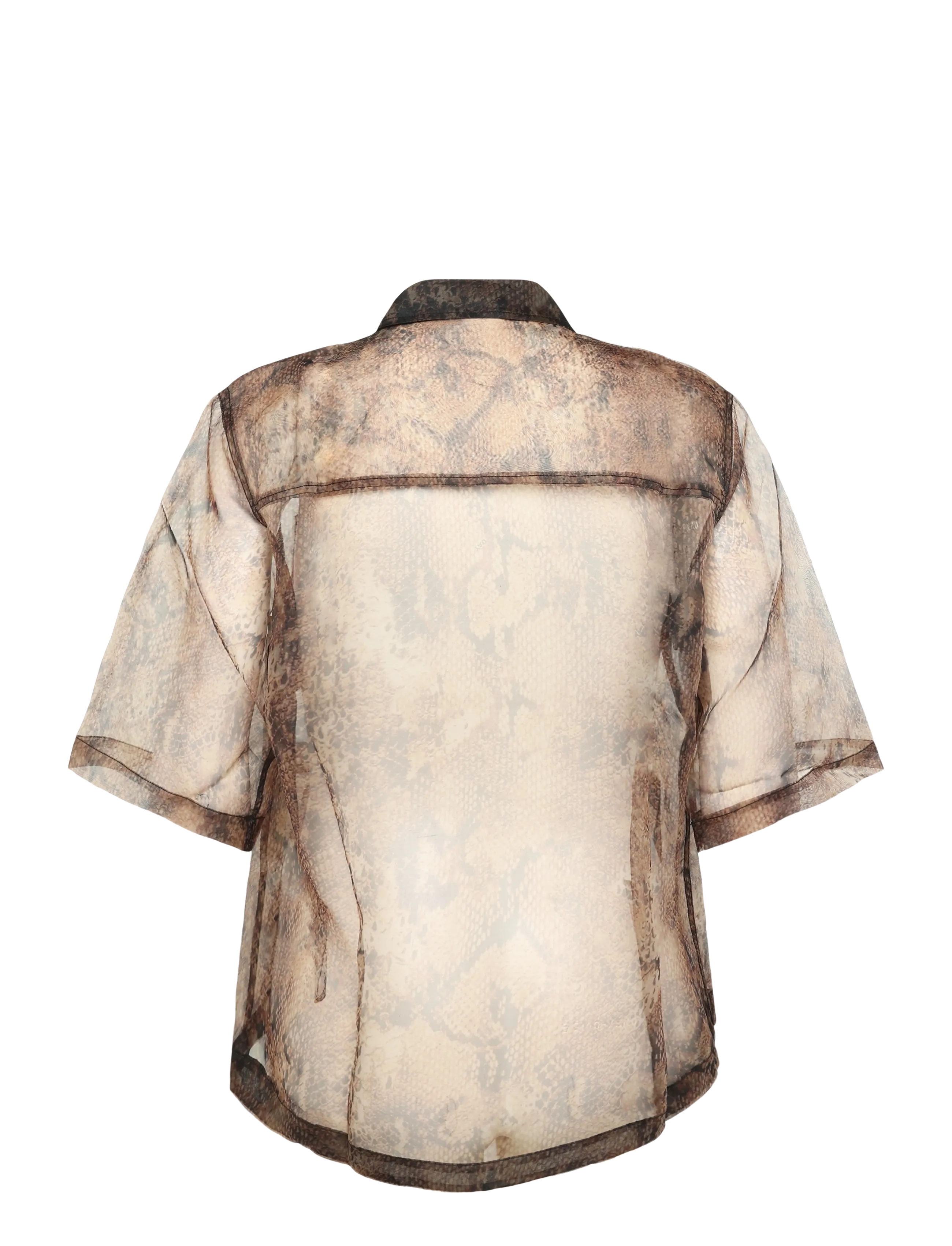 Day Birger et Mikkelsen - DAYMina - Organza - kurzärmlige hemden - brown snakey - 2