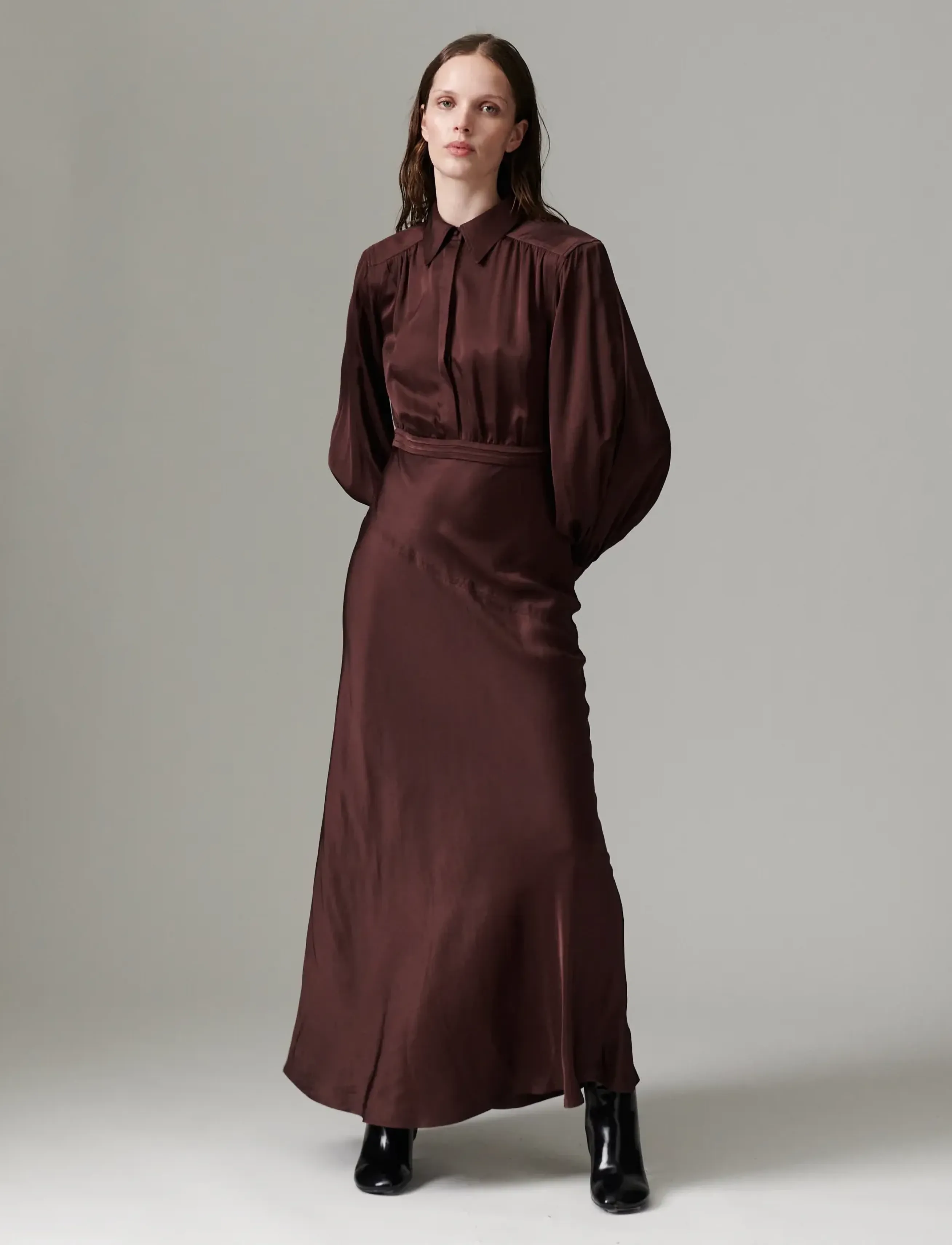 Day Birger et Mikkelsen DAYWoma - Fluid Viscose - Farben der Saison - FUDGE / brown