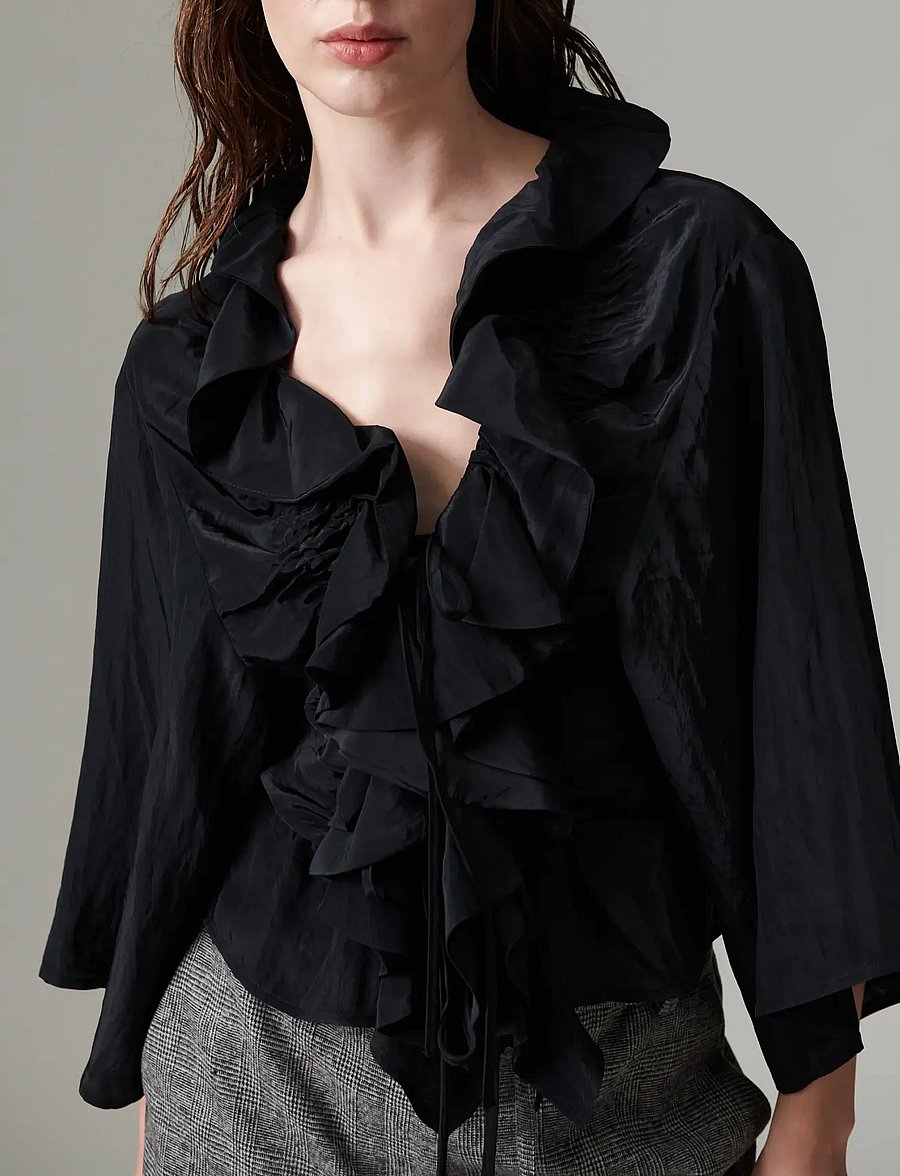 Day Birger et Mikkelsen - DAYWaka - Viscose Tech - blusar med trekvartsärmar - black - 0