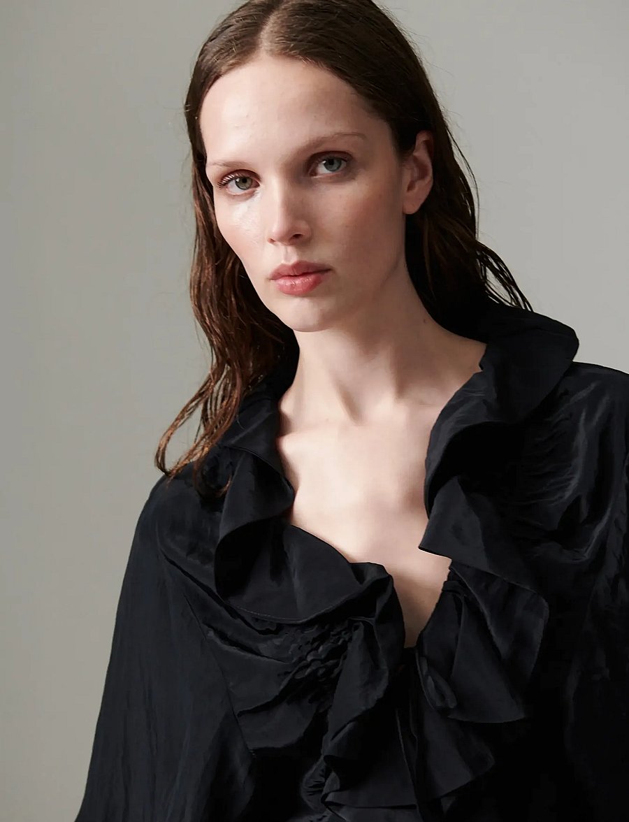 Day Birger et Mikkelsen - DAYWaka - Viscose Tech - blusar med trekvartsärmar - black - 3