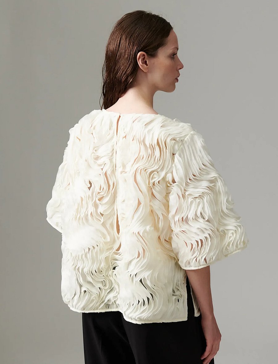 Day Birger et Mikkelsen - DAYTatiana - Ruffled Lacy - t-särgid ja alussärgid - jet stream - 4