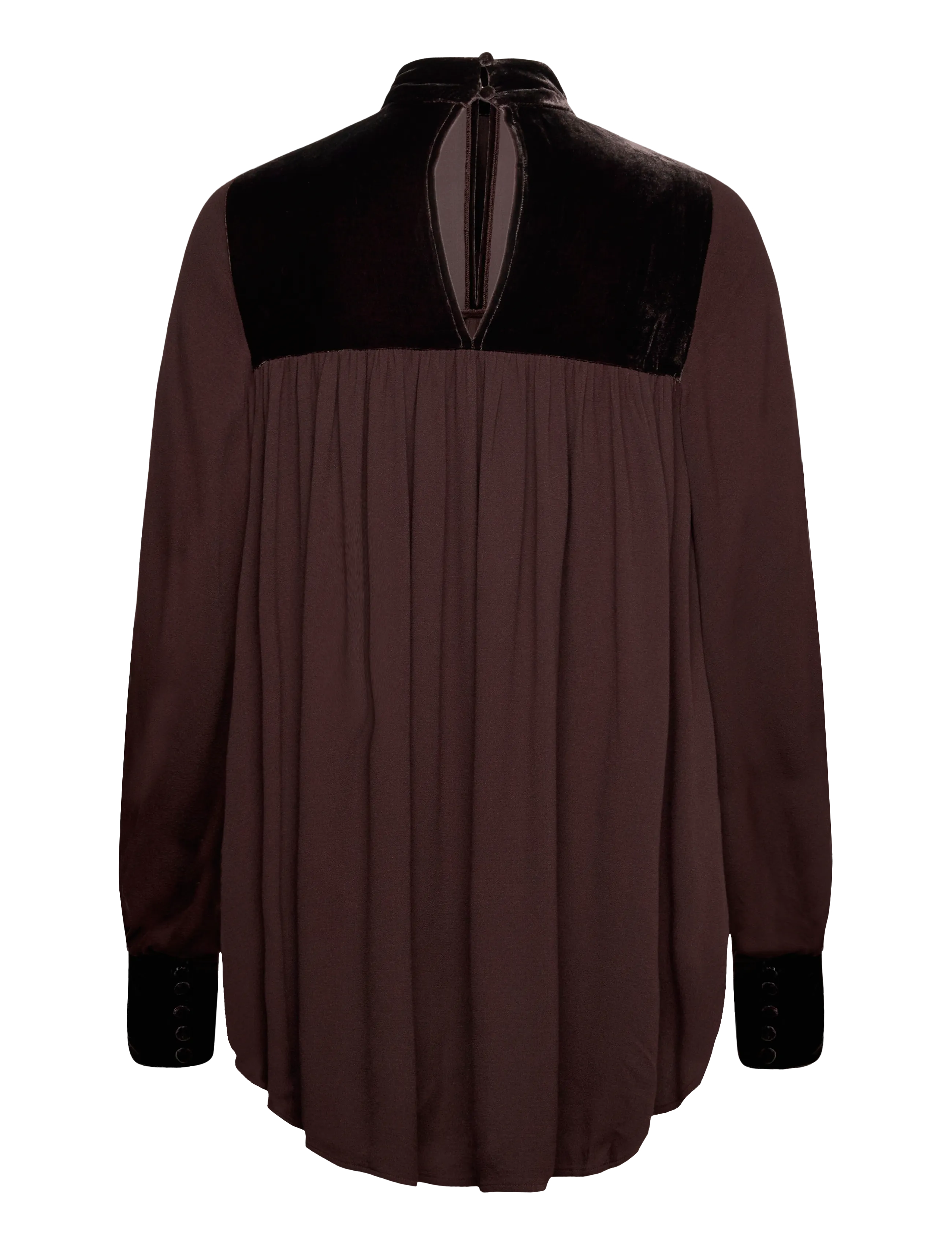 Day Birger et Mikkelsen - DAYBoholo - Matte Velvety - long sleeved blouses - ganache - 2