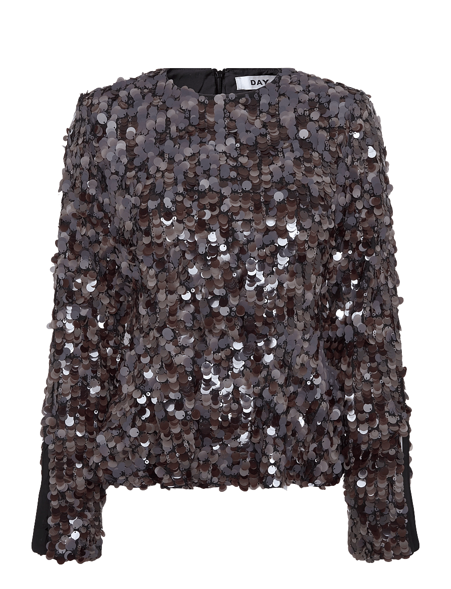 Day Birger et Mikkelsen - DAYZola - Shimmy - långärmade blusar - ganache - 1