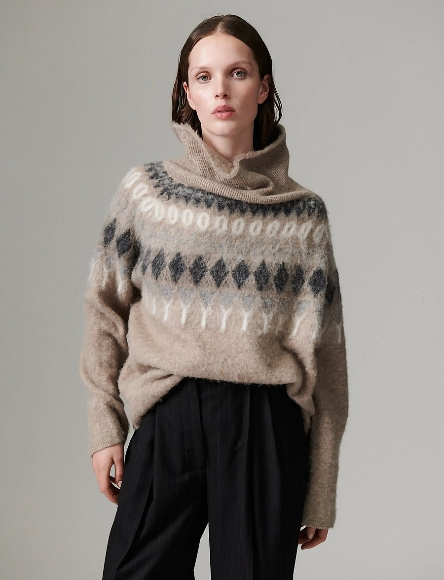 Day Birger et Mikkelsen - DAYReidar - Cozy Days - striktrøjer - hazel - 0