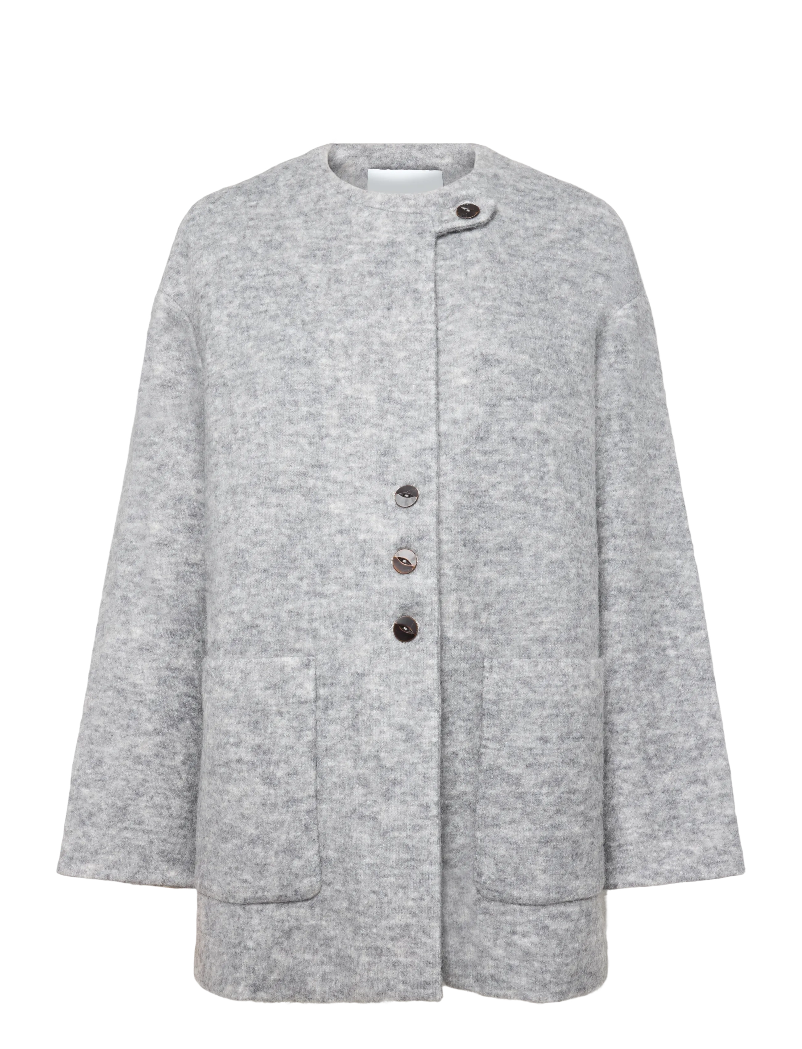 Day Birger et Mikkelsen - DAYMille - Mohair Wool - wolljacken - medium grey melange - 1