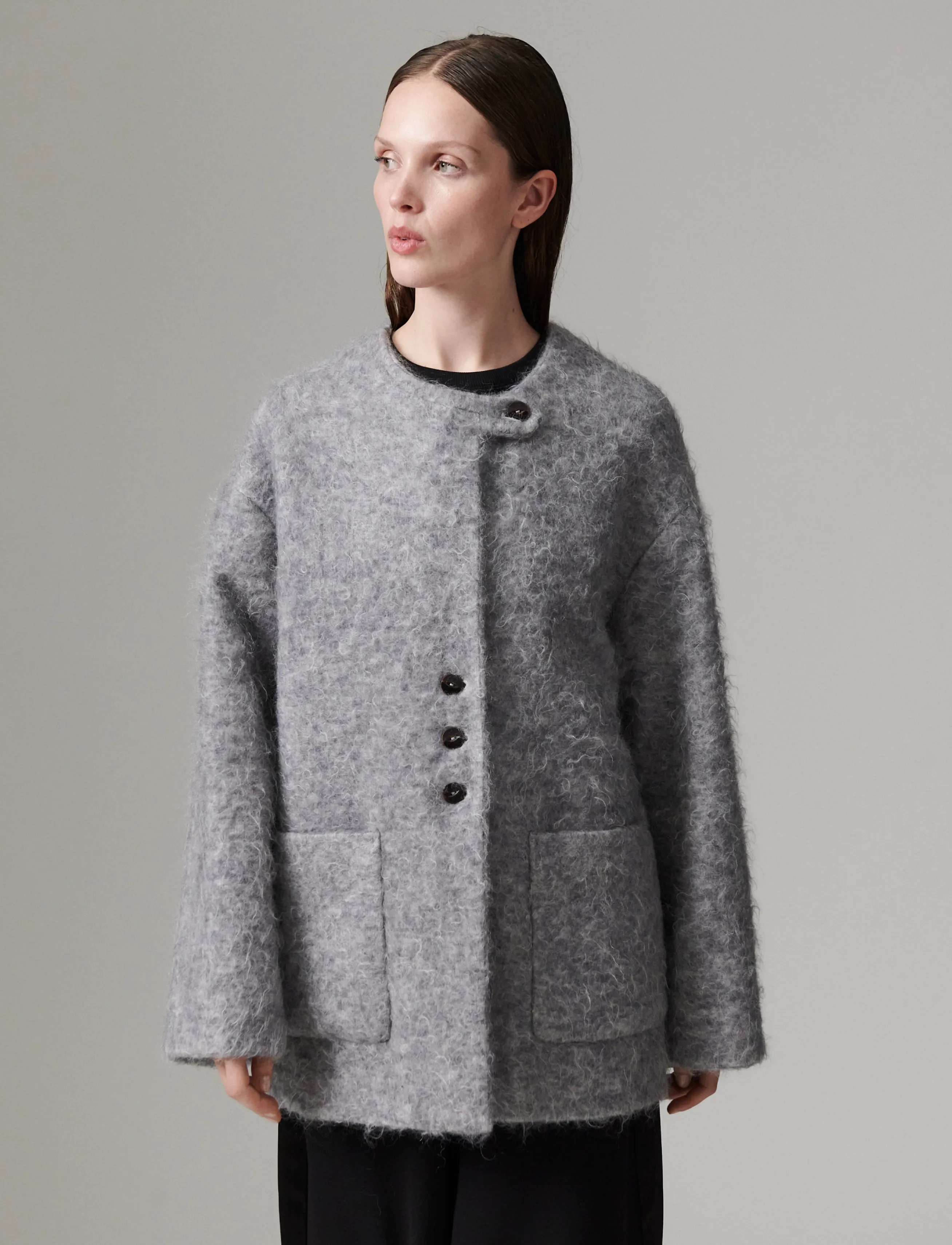 Day Birger et Mikkelsen DAYMille - Mohair Wool - Modetrender - MEDIUM GREY MELANGE / grey