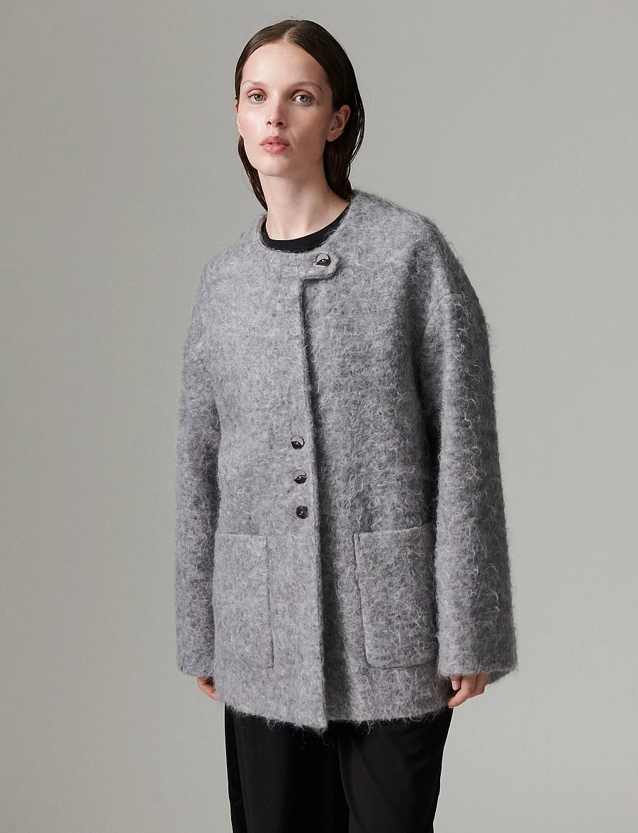 Day Birger et Mikkelsen - DAYMille - Mohair Wool - wolljacken - medium grey melange - 3