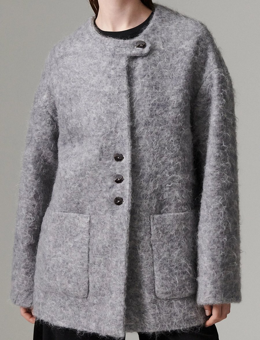 Day Birger et Mikkelsen - DAYMille - Mohair Wool - wolljacken - medium grey melange - 5