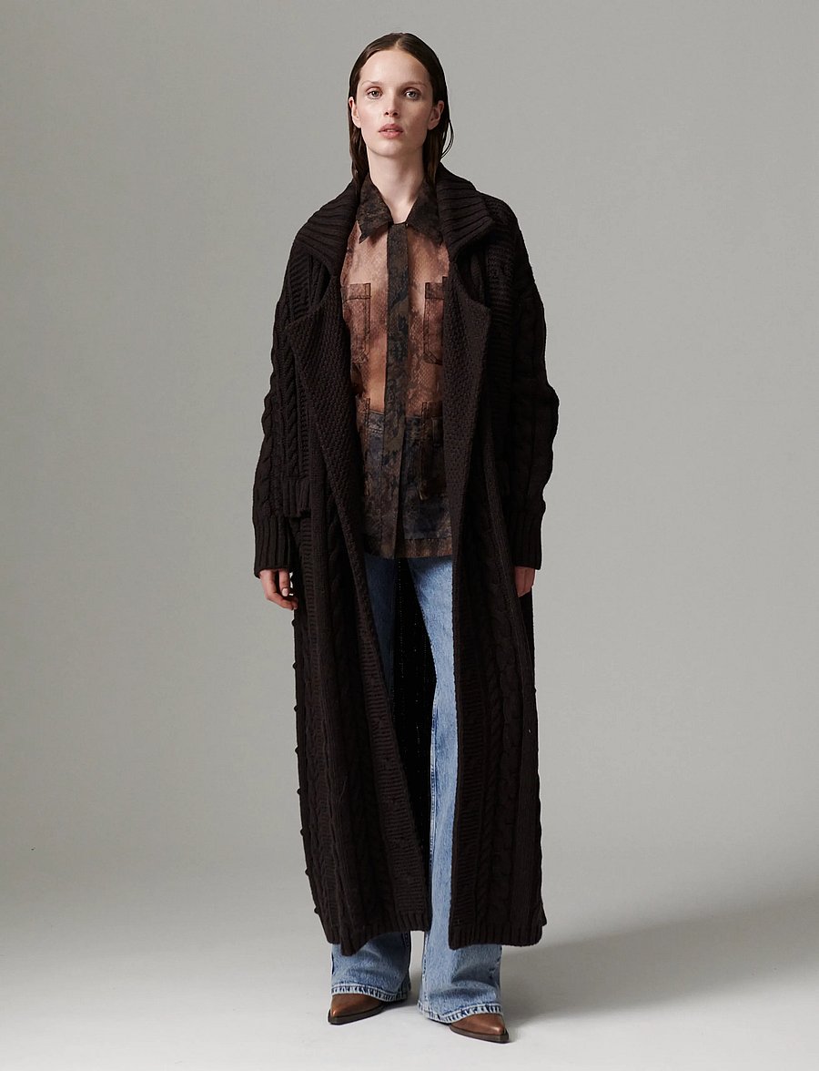 Day Birger et Mikkelsen - DAYCoatigan - Cabel - ganache - 0