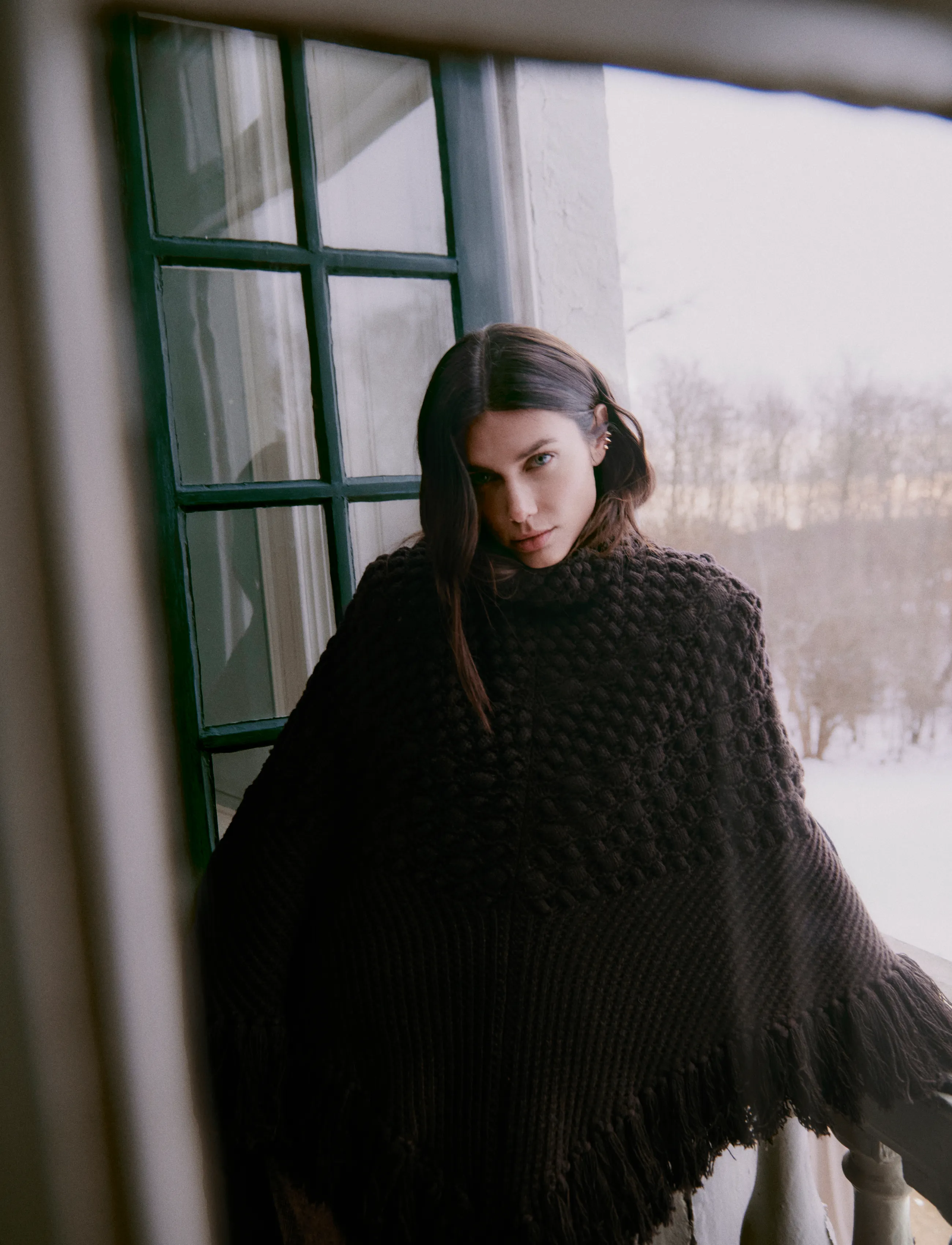 Day Birger et Mikkelsen - DAYPoncho - Cabel - ganache - 4