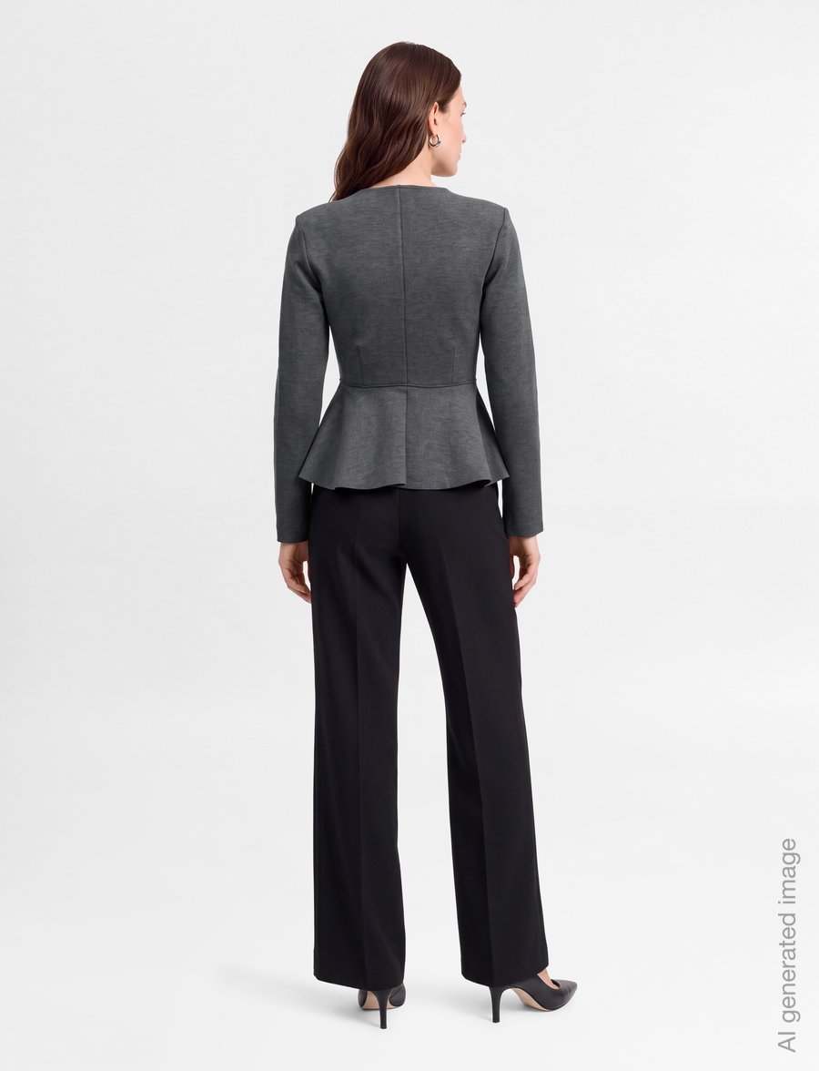 Day Birger et Mikkelsen - DAYZola - Scuba - pikkade varrukatega topid - dark grey melange - 4