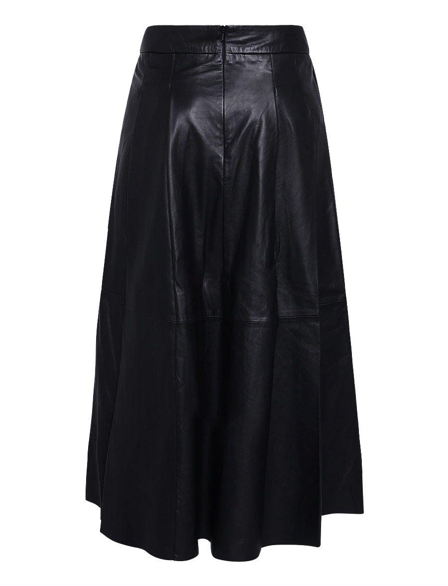 Day Birger et Mikkelsen - DAYChao - Soft Leather Lamb - plisserade kjolar - black - 2